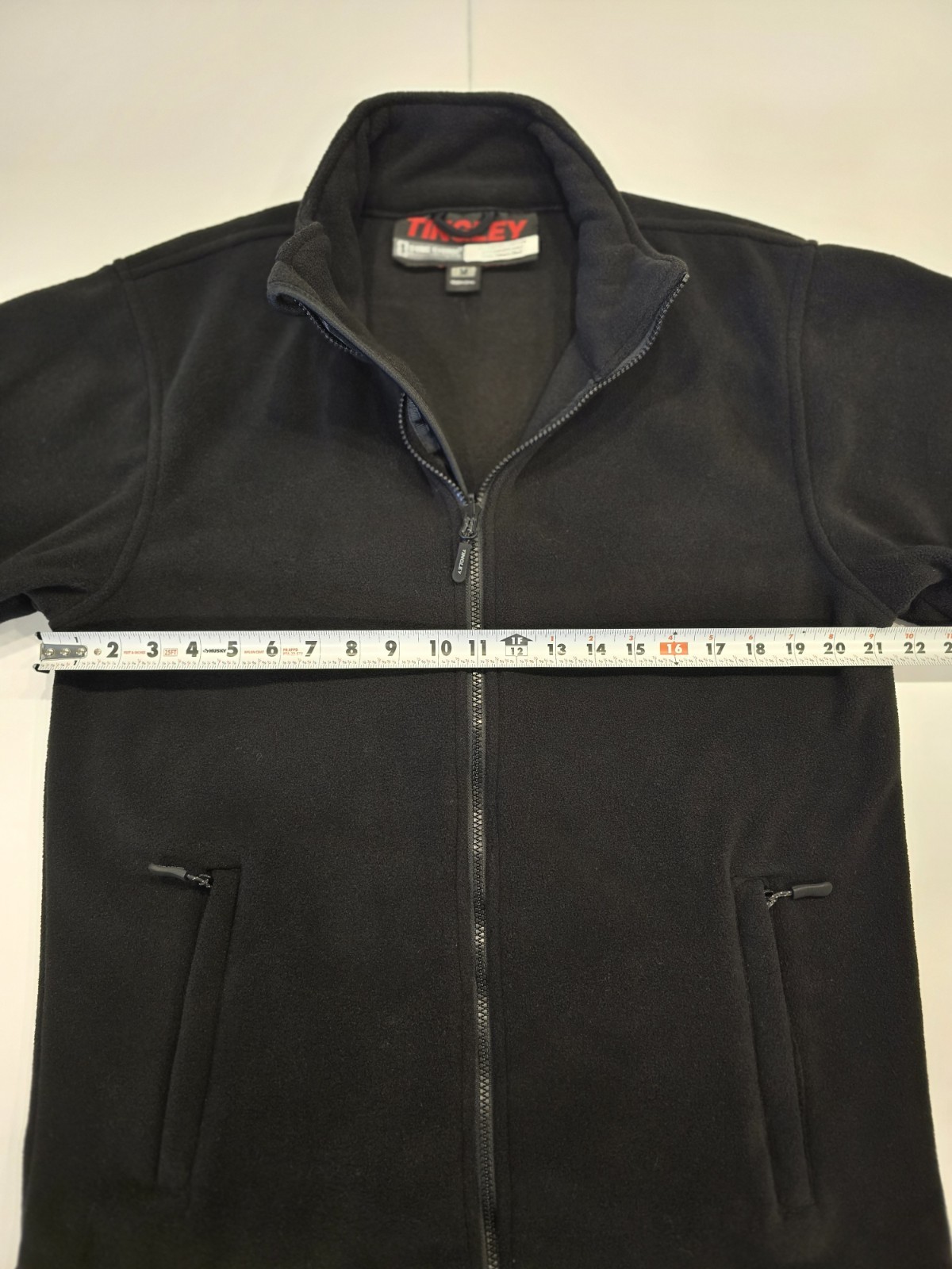 Tingley SYNC System Men’s Black Mid-Length Jacket M Full Zip Zipper Embroidered