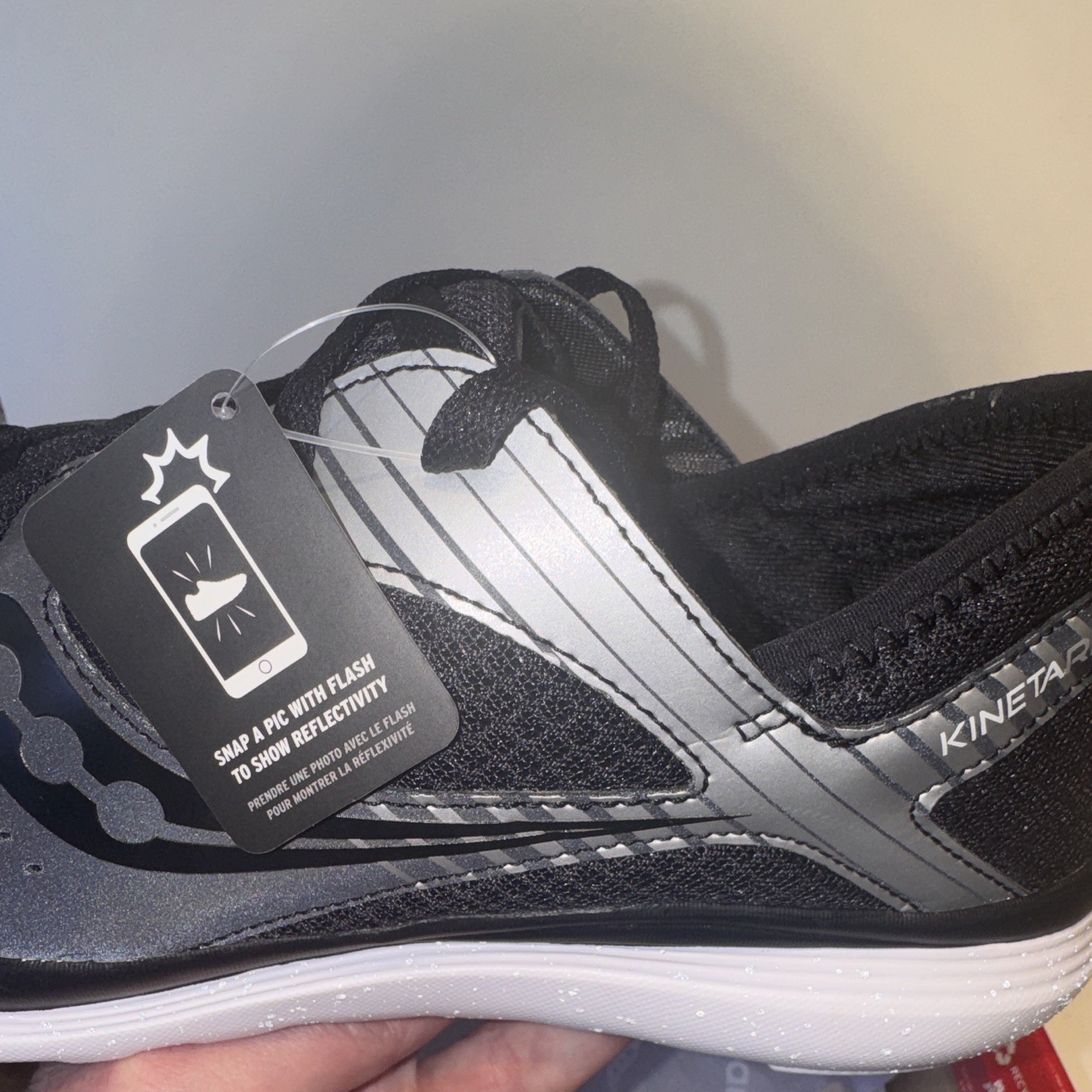 Saucony Kineta Relay Reflex Black Silver Low Top Mesh Sneaker S25315-1 sz 11.5m