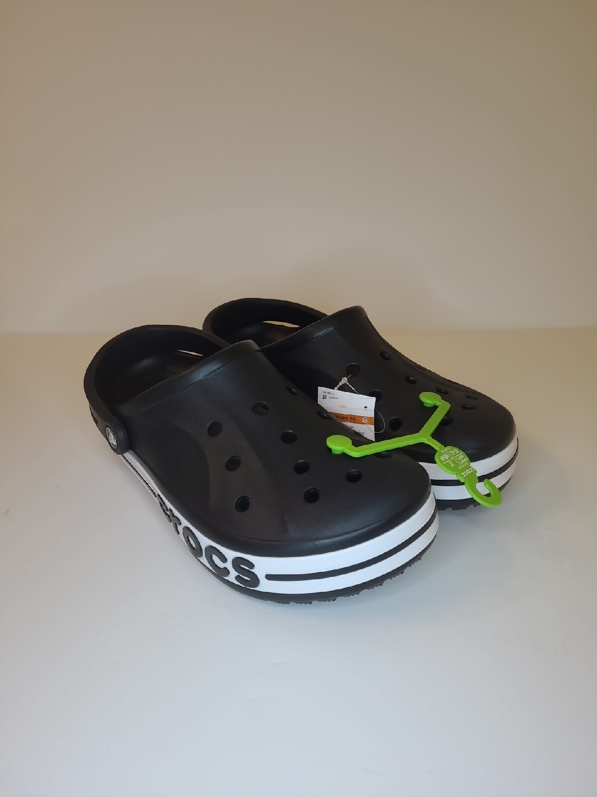 Crocs Bayaband Clog Unisex Black/White 205089-066 Mens 9/Womens 11