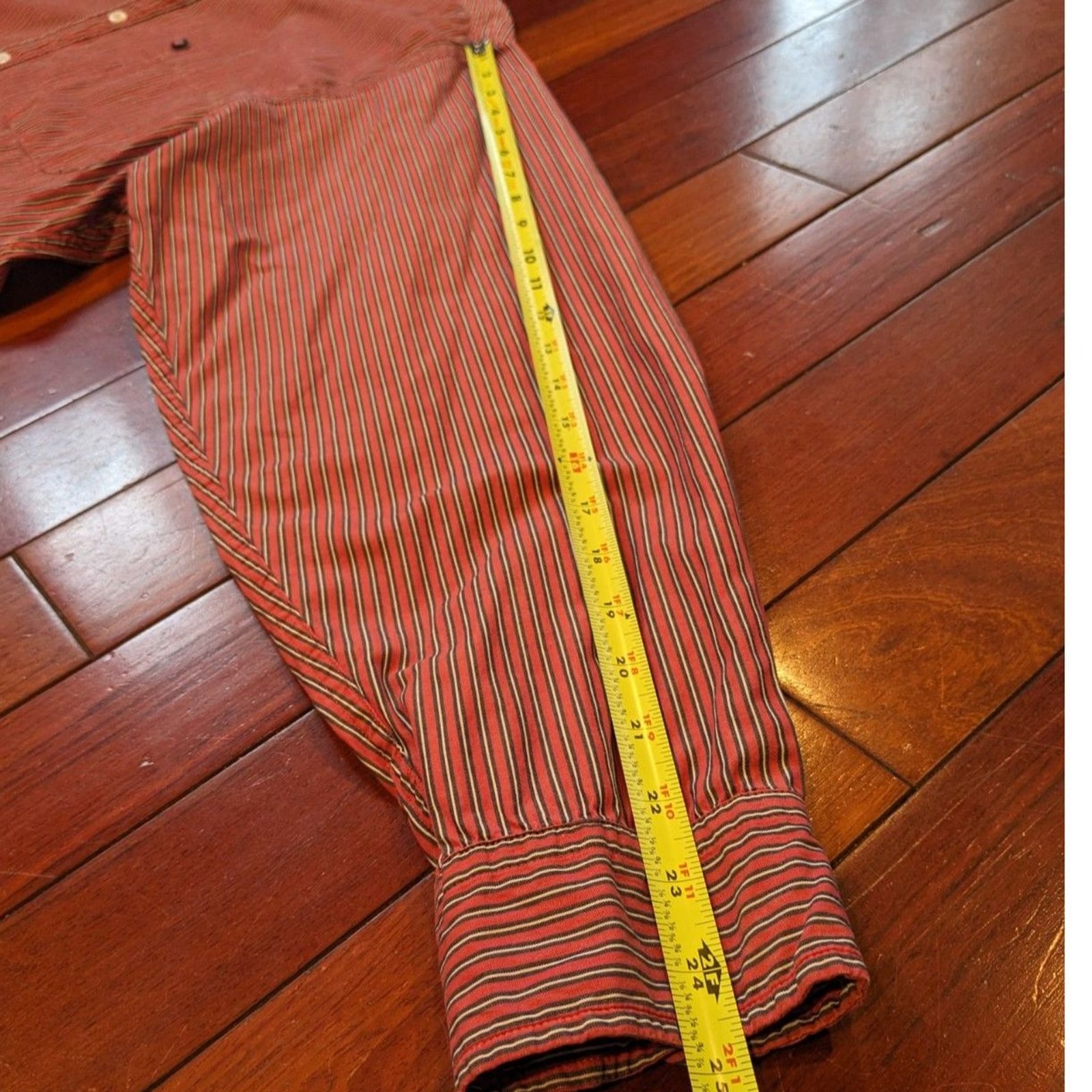 Polo Jeans Co Ralph Lauren Striped Button Up Shirt XL Flag USA Americana Cotton