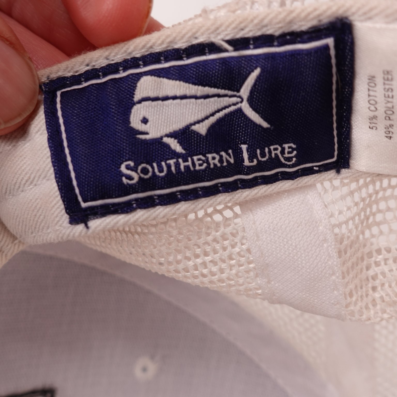 Southern Lure Trucker Hat Men’s Adjustable Gray Mesh Dog Patch Fishing
