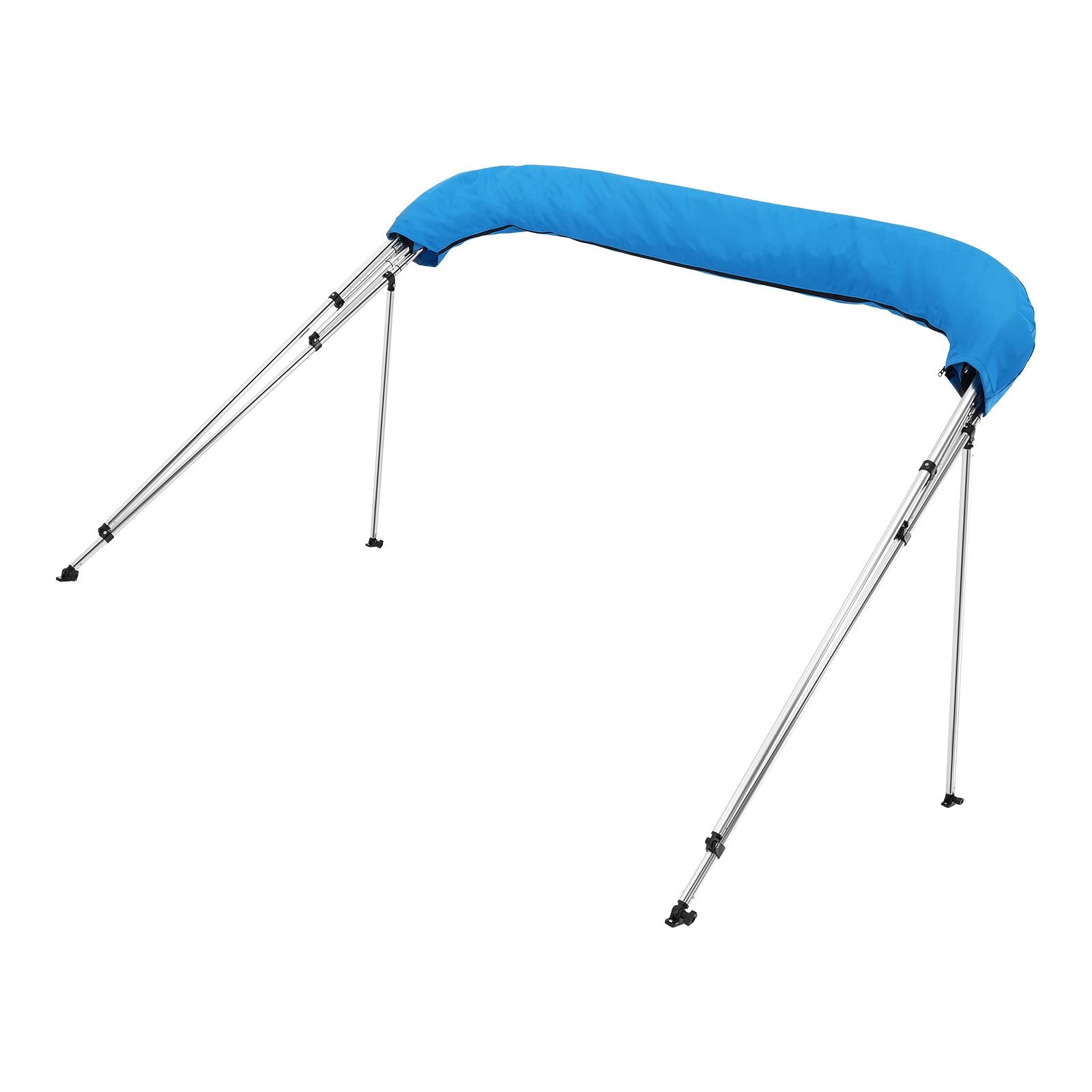 4 Bow Boat Bimini Top, 600D Polyester, Aluminum Frame, Waterproof Sun Shade