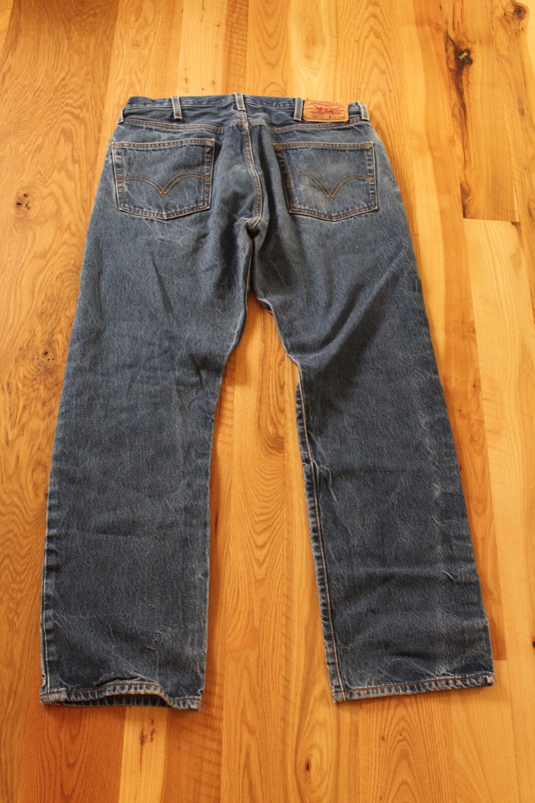 Levis 501XX Button Fly Perfect Faded Denim Jeans Pant Men’s 38 x 34 TD9-2Q