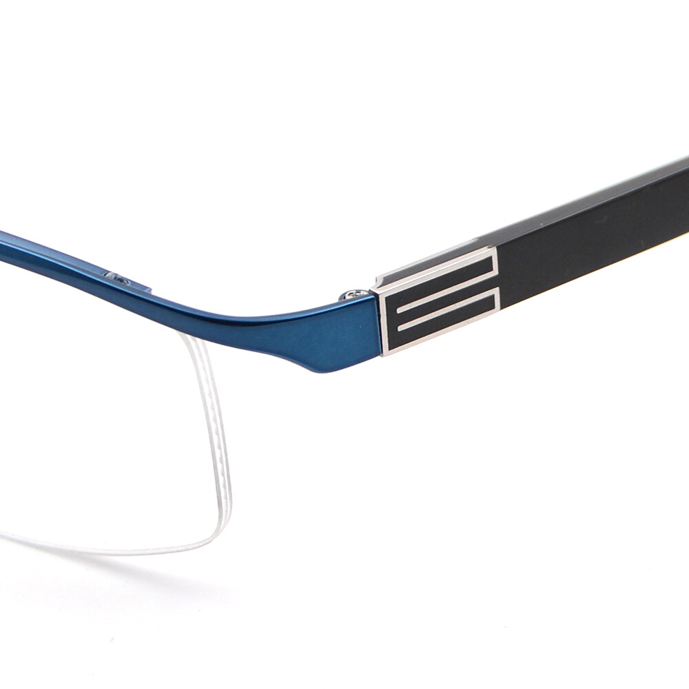 Classic Men Semi Rimless Photochromic Single Vision Reading Glasses +0.00~+4.00