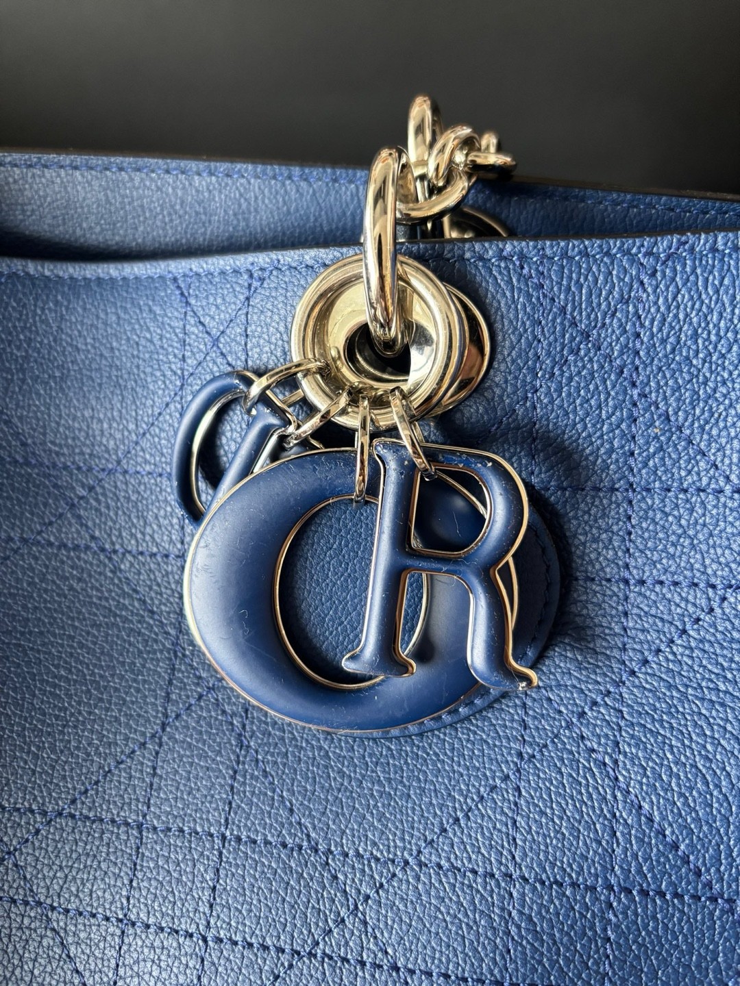 Dior Pre-Owned Authentic Tote Blue Free Tracked Shipping