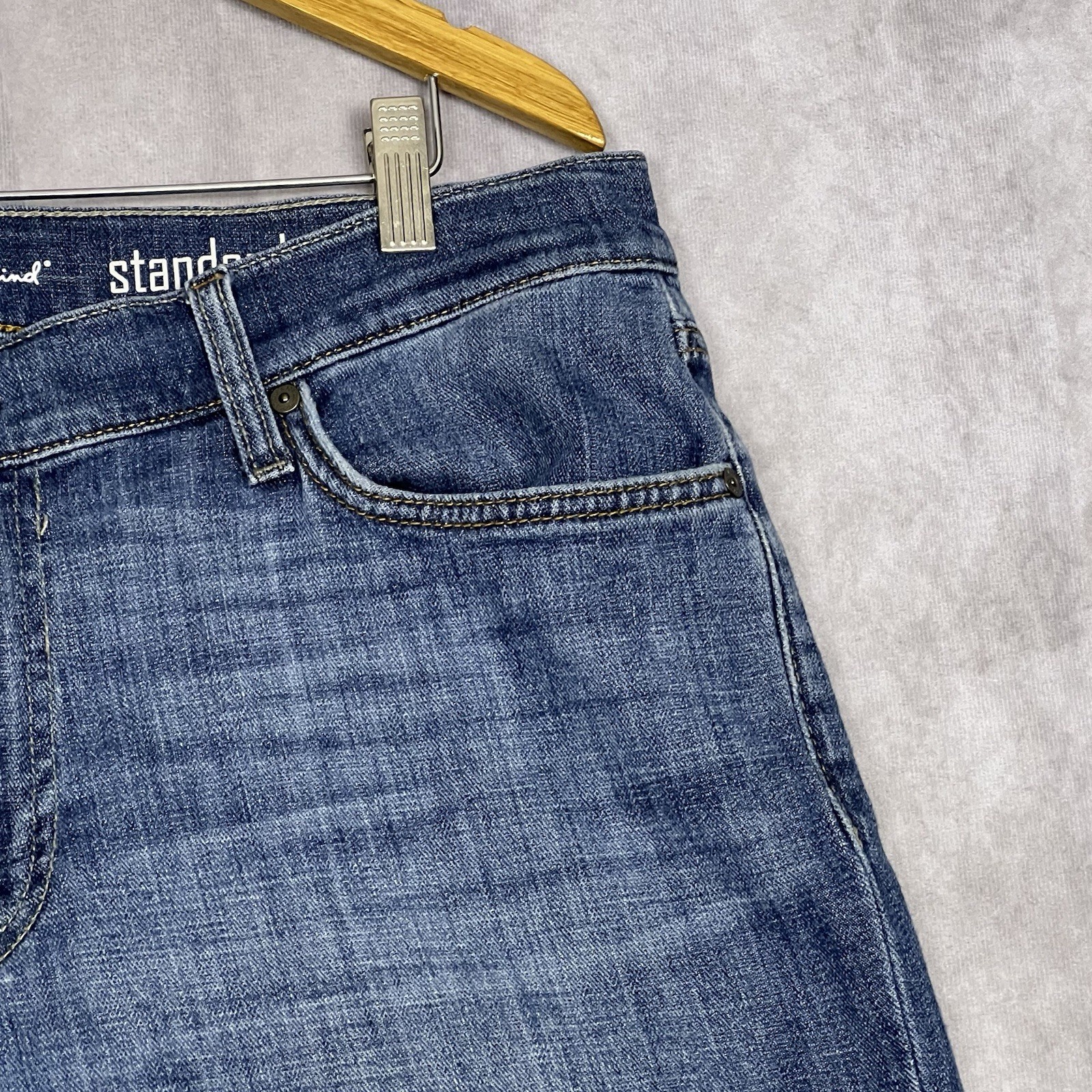 7 For All Mankind Men’s Standard Straight Leg Distressed Jeans
