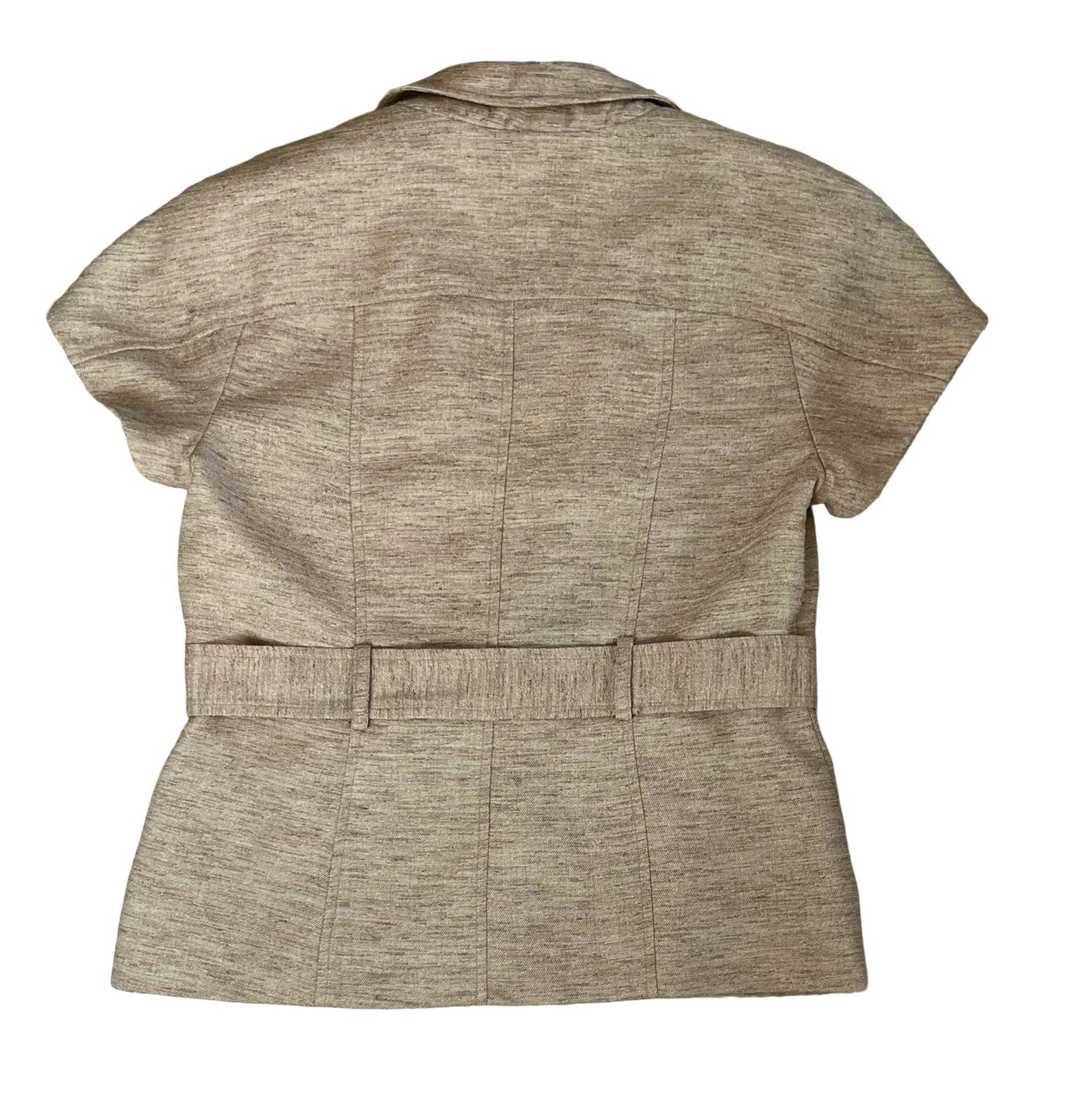 Anne Klein Women’s Rayon Poly Tweed 2 PC Skirt Suit Tan Size 2