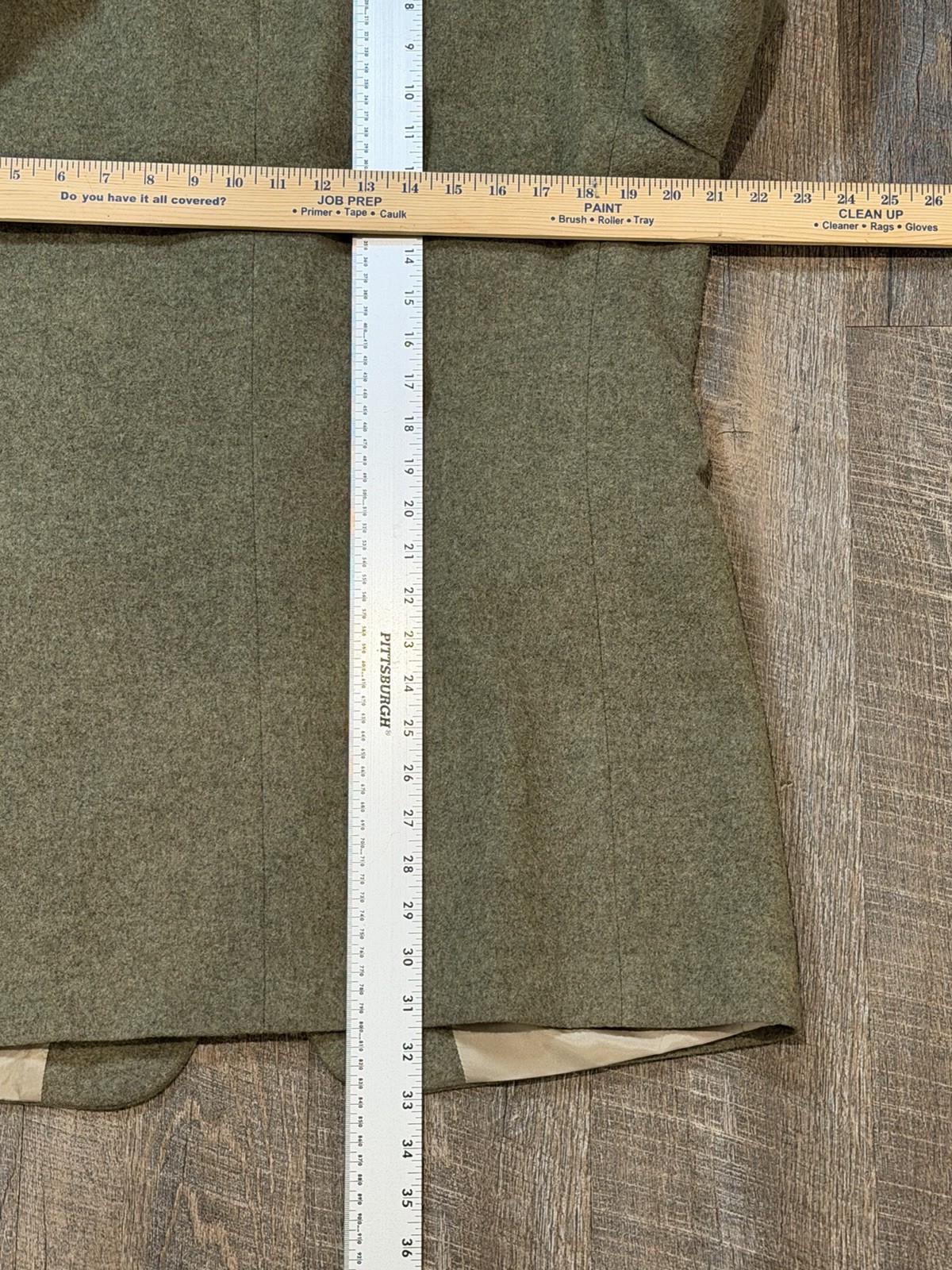 Vintage Bill Blass Black Label 100% Camel Hair Blazer Sport Coat Olive Green 42R