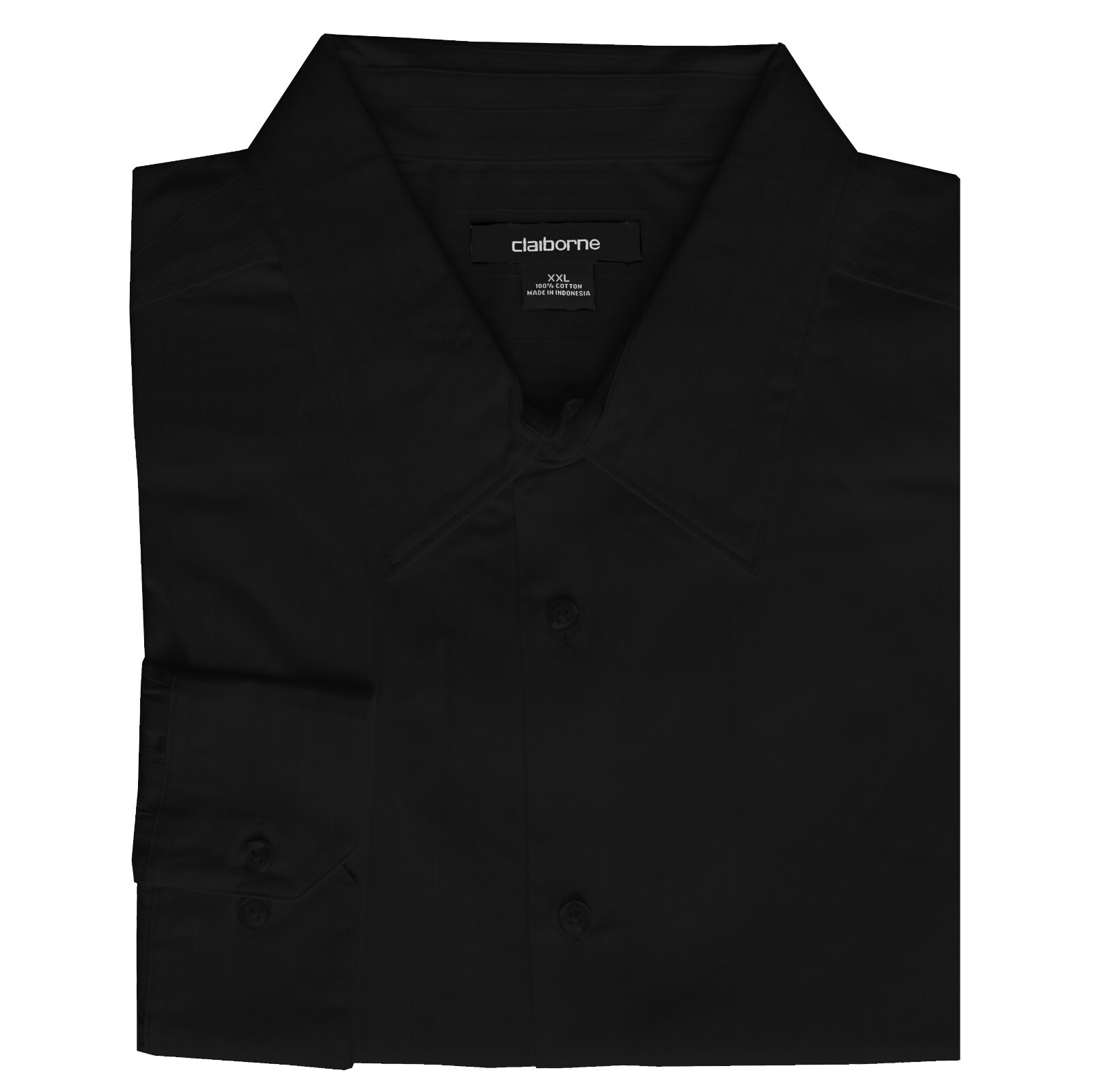 New Claiborne Men’s Cotton Dobby Striped Point Collar Button-Up Shirt MSRP $50