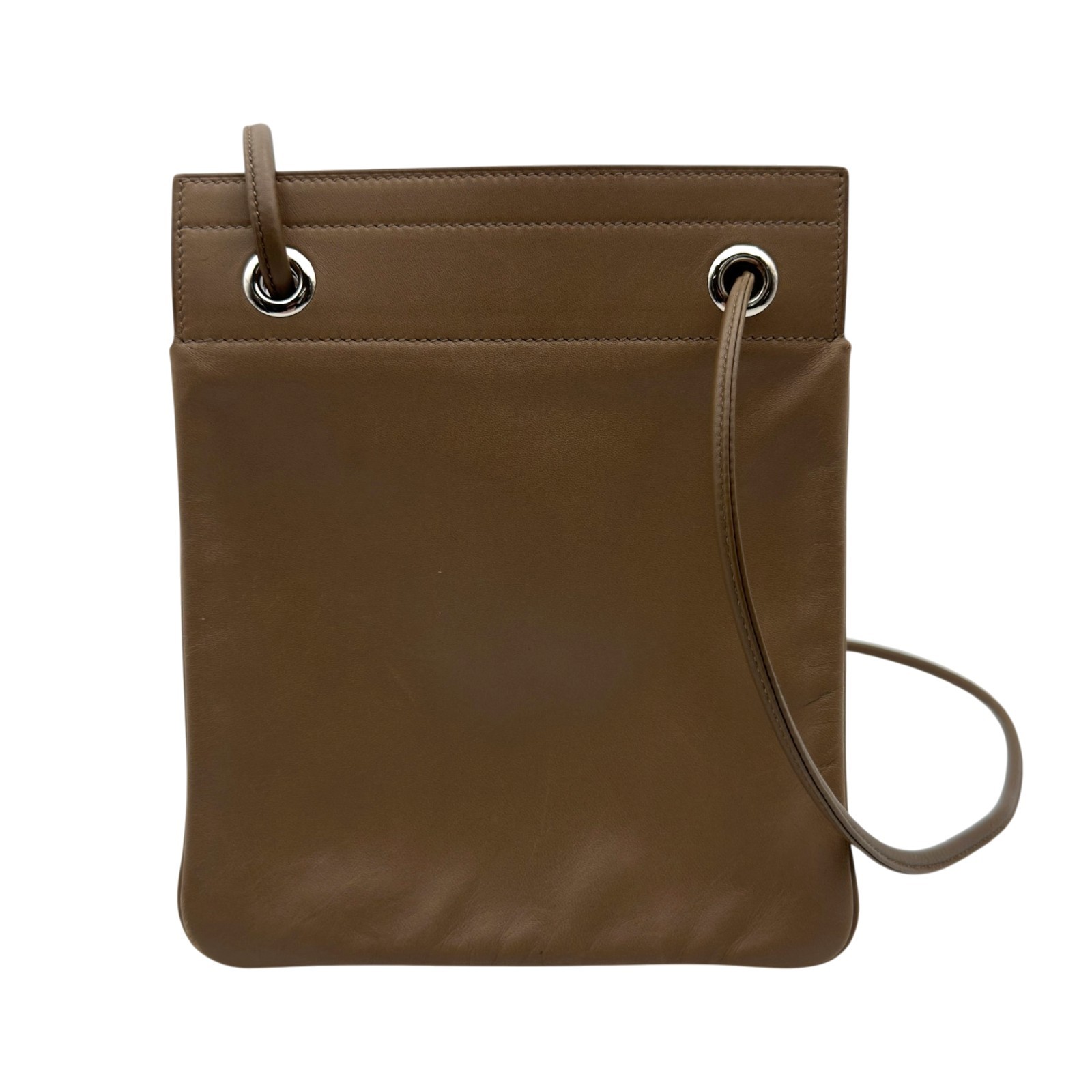 Hermes Aline Mini Shoulder Bag Swift Leather Beige De Weimar 7.9in D Stamp 99