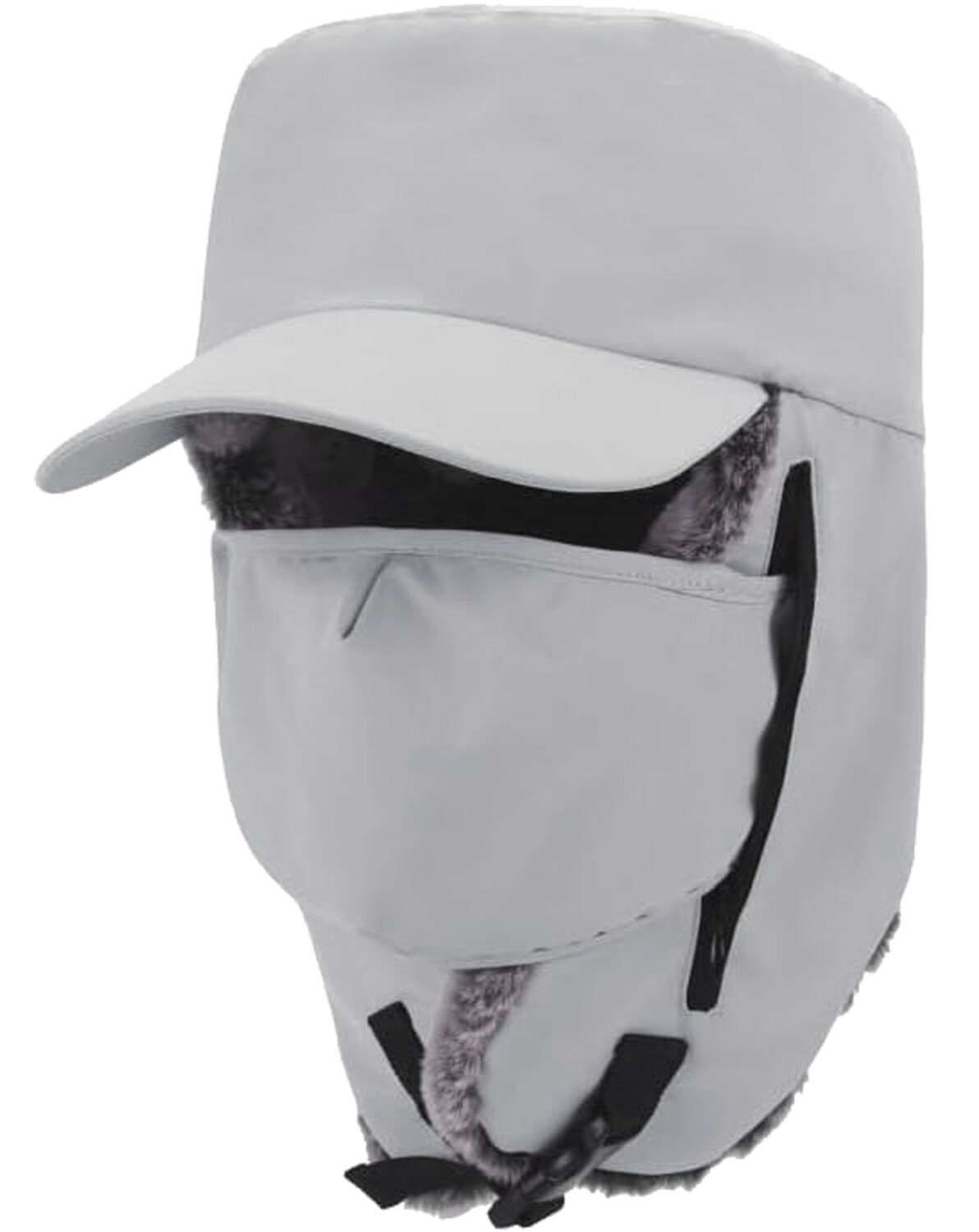 Winter 3 in 1 Thermal Fleece Lined Ski Hat with Ear Flap Full Face Warmer Cover