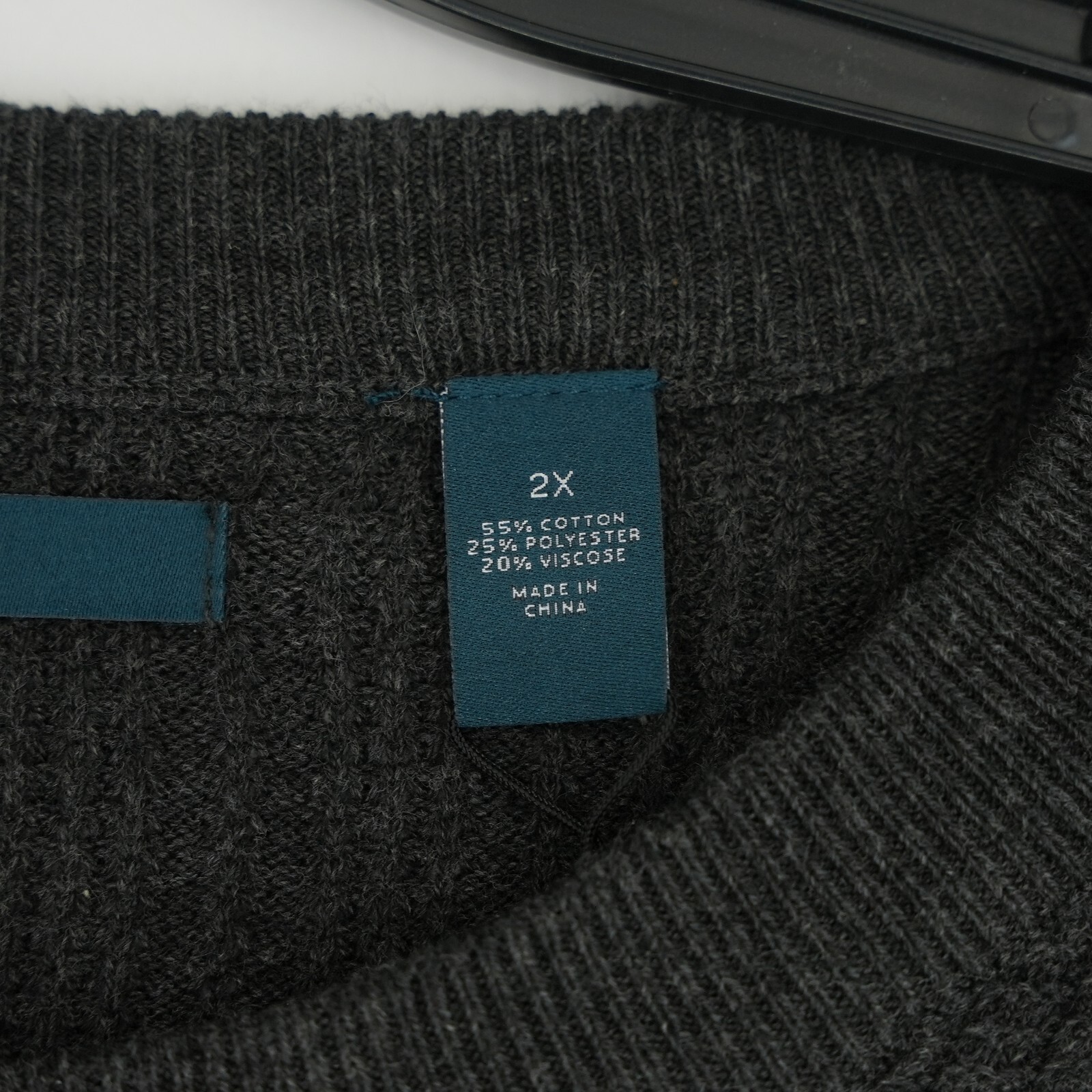 Perry Ellis Men’s 1/4 Zip Sweater 2X BIG Dark Blue White NWT $99.50