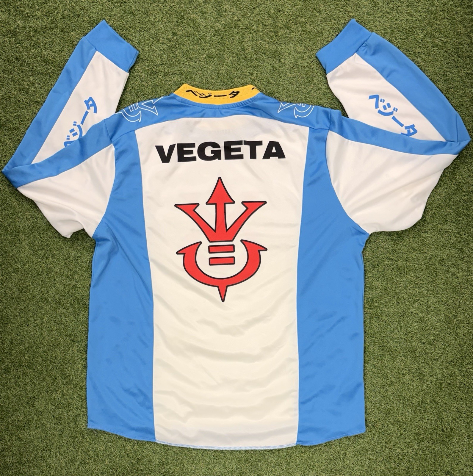 Dragon Ball Z Vegeta Katakana Motocross Jersey – BoxLunch Exclusive Sz XL
