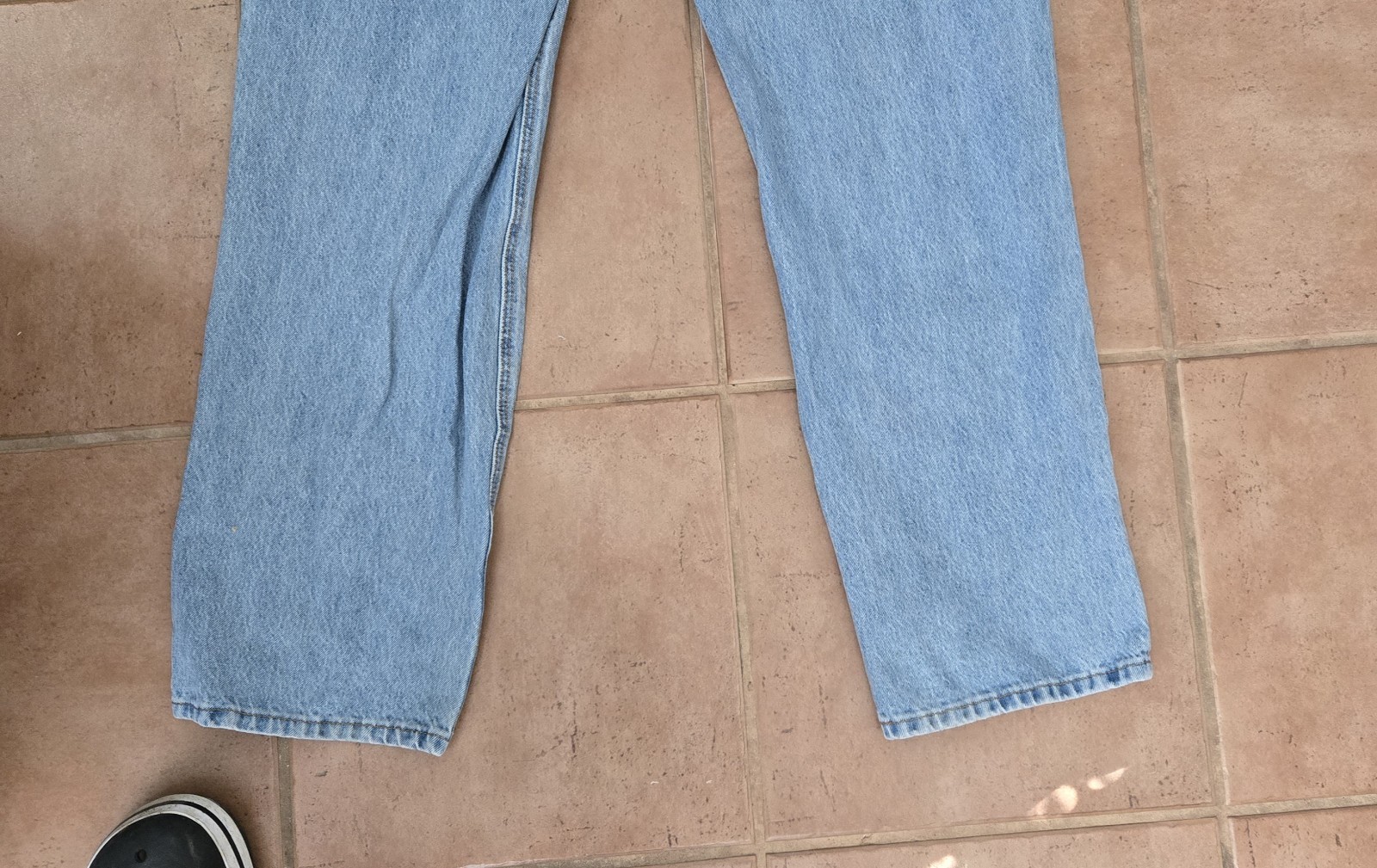Levi’s 541 Men’s Light Blue Straight Denim Jeans 38×32 5-Pocket Mid Rise Logo
