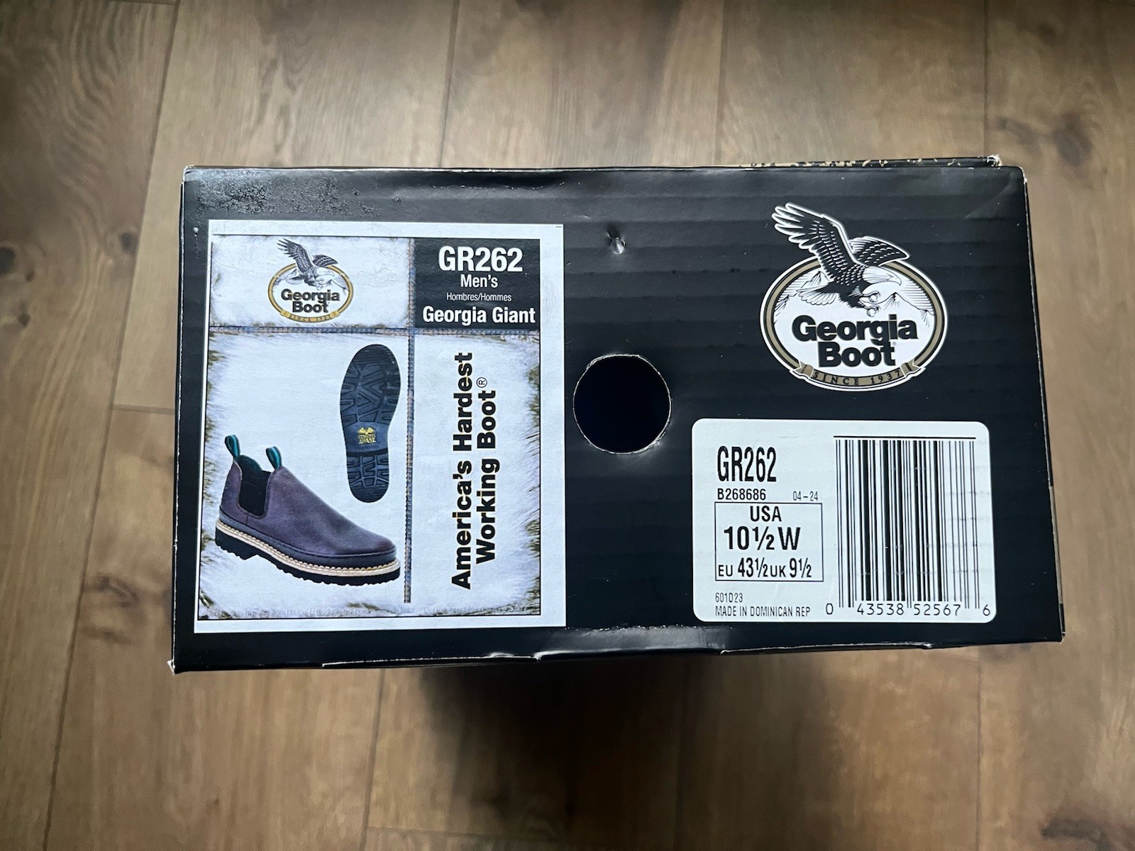 Georgia Boot GR262 Giant Romeo Work Shoes for Men, Size: 10.5W, Soggy Brown