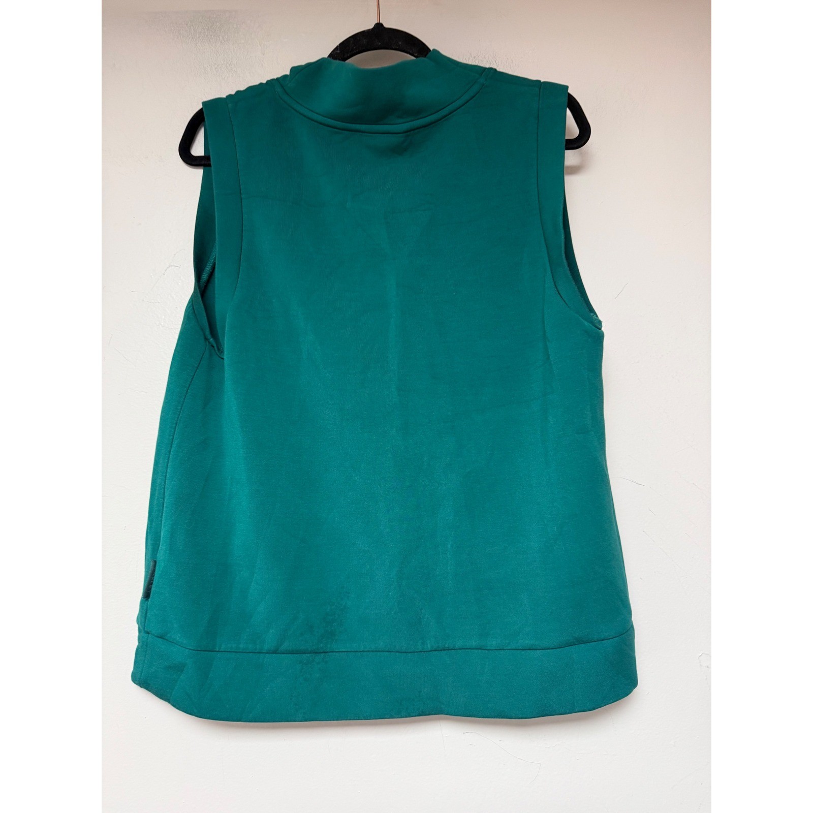 Varley DoubleSoft Sleeveless Sweatshirt Womens Medium Green Good Cowl Neck