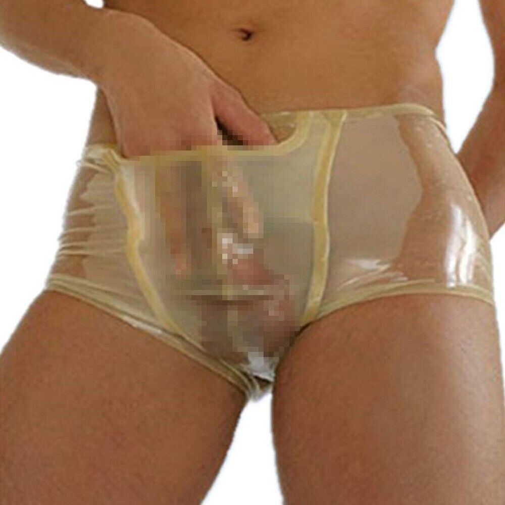 Latex Shorts Briefs for Men Handmade Rubber Underwear Fetish Costume BDSM 0.4mm
