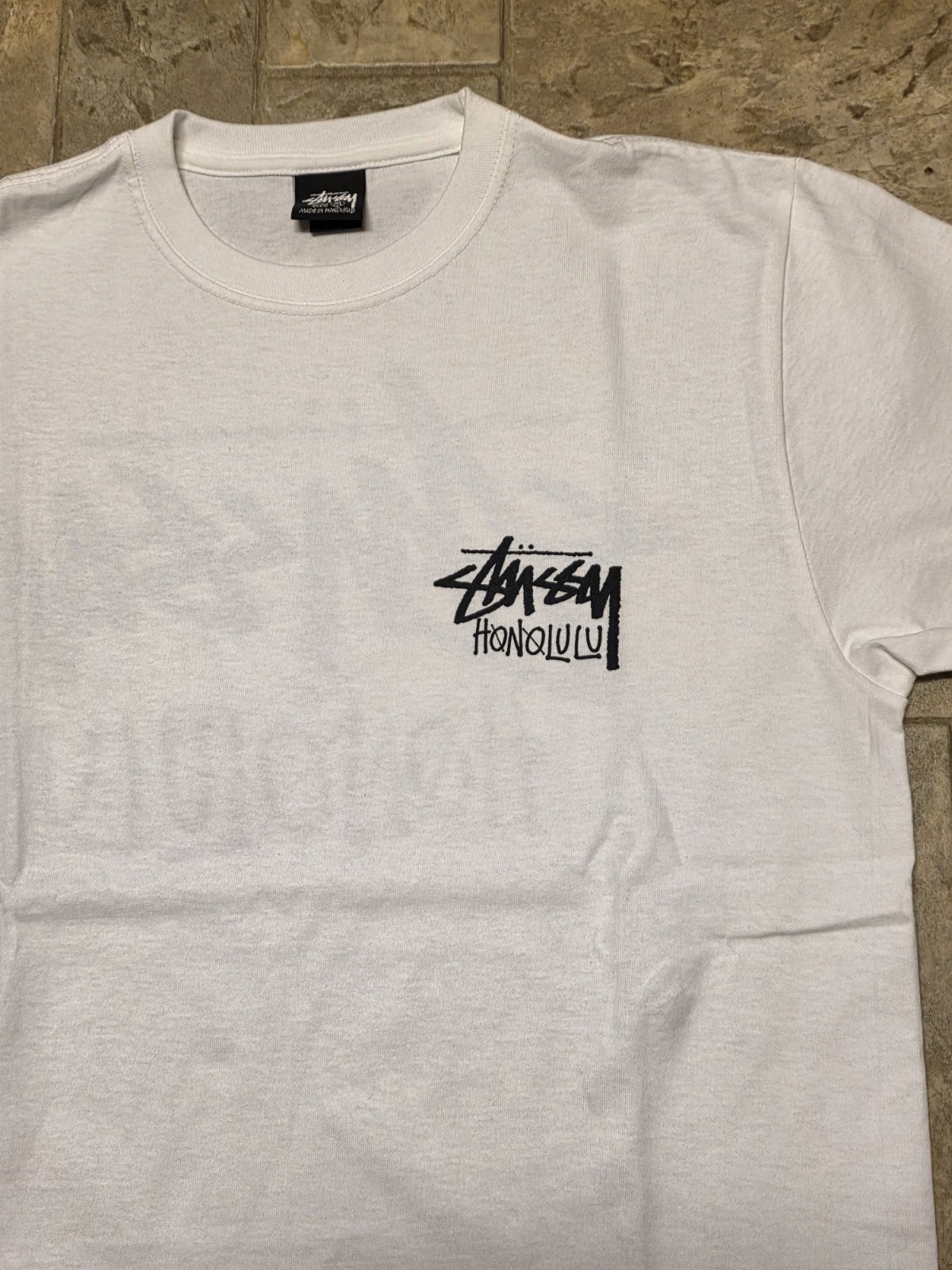 Stussy “Honolulu Chapter-White” T-Shirt (Size Small) **NWOT** Authentic