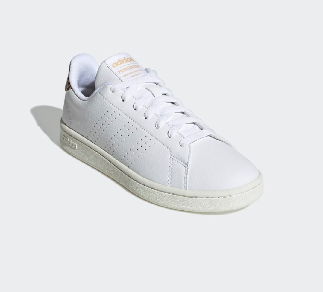Adidas Advantage White Cheetah Leopard Womens Size 8 Court Sneaker GW4850 NIB
