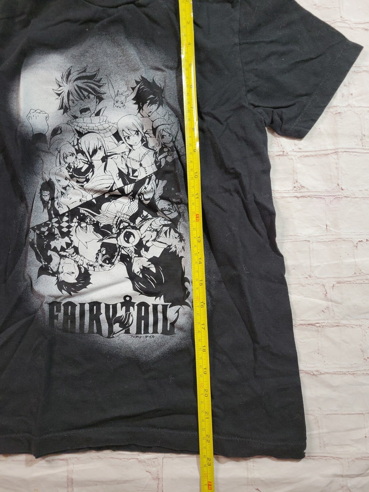 Fairy Tail T-Shirt Size Small Character Manga Anime Black Japanese