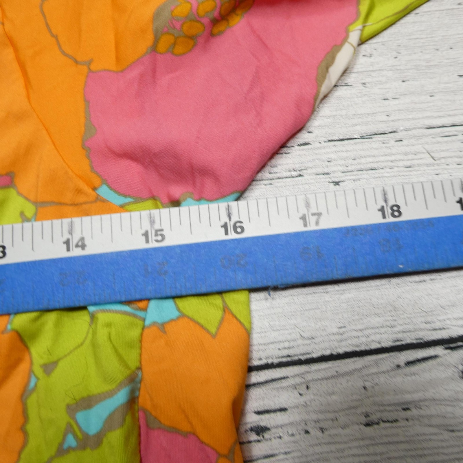 Trina Turk Shirt Womens Small Multicolor Floral Batwing Dolman Top Nylon Print