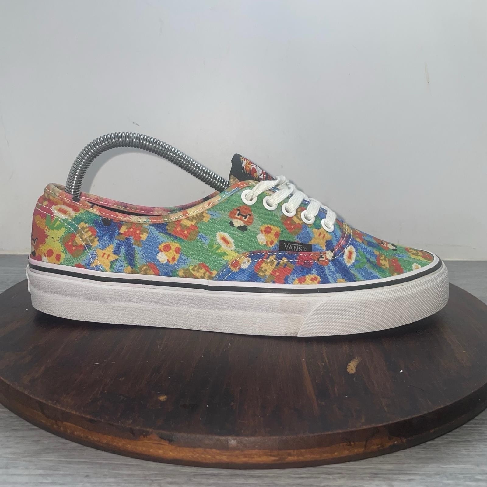 Vans x Nintendo Super Mario Brothers Game Over Sneakers Men’s 8.5 Women’s 10
