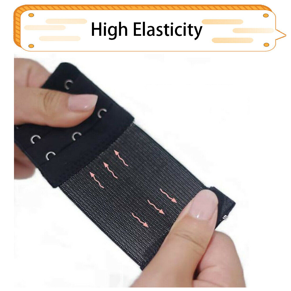 4 Pcs Lady Girl Adjustable Bra Extender 3/4 Hooks Elastic Underwear Strap Belt
