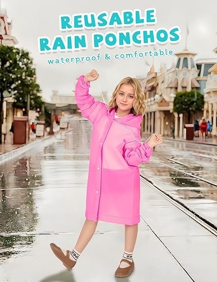 Unisex Adult Waterproof Raincoat Rain Coat Hooded Jacket Poncho Rainwear Camping