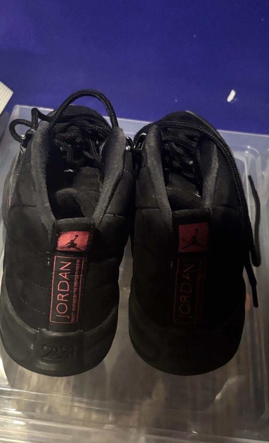 Jordan 12 Retro Black Rush Pink (GS) Teens Black/Red Mid Top Lace-Up Sneaker