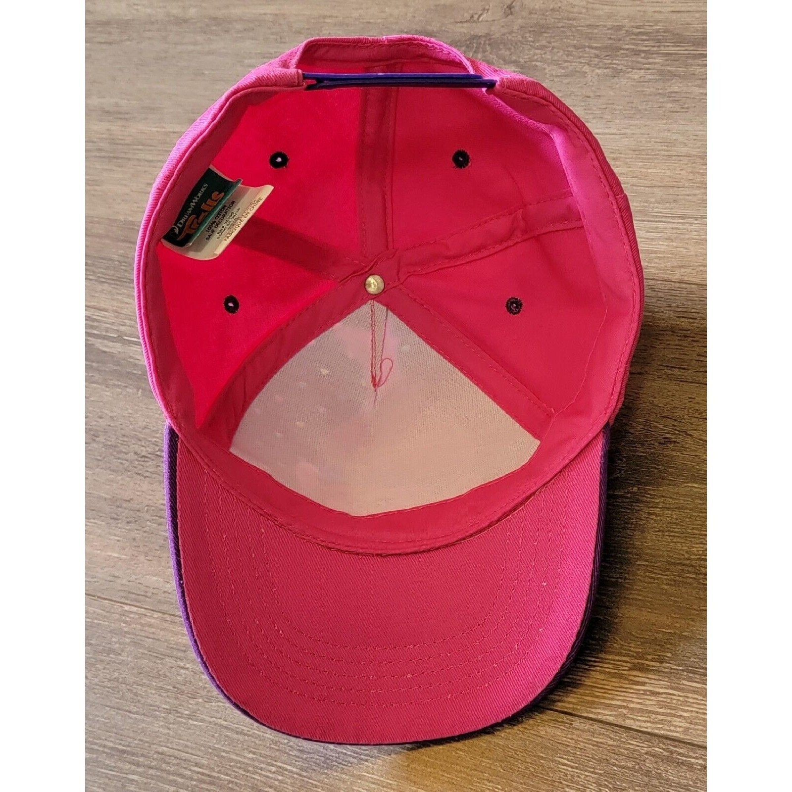 Dreamworks Trolls Girls Pink Purple Baseball Hat Adjustable Strapback Cap
