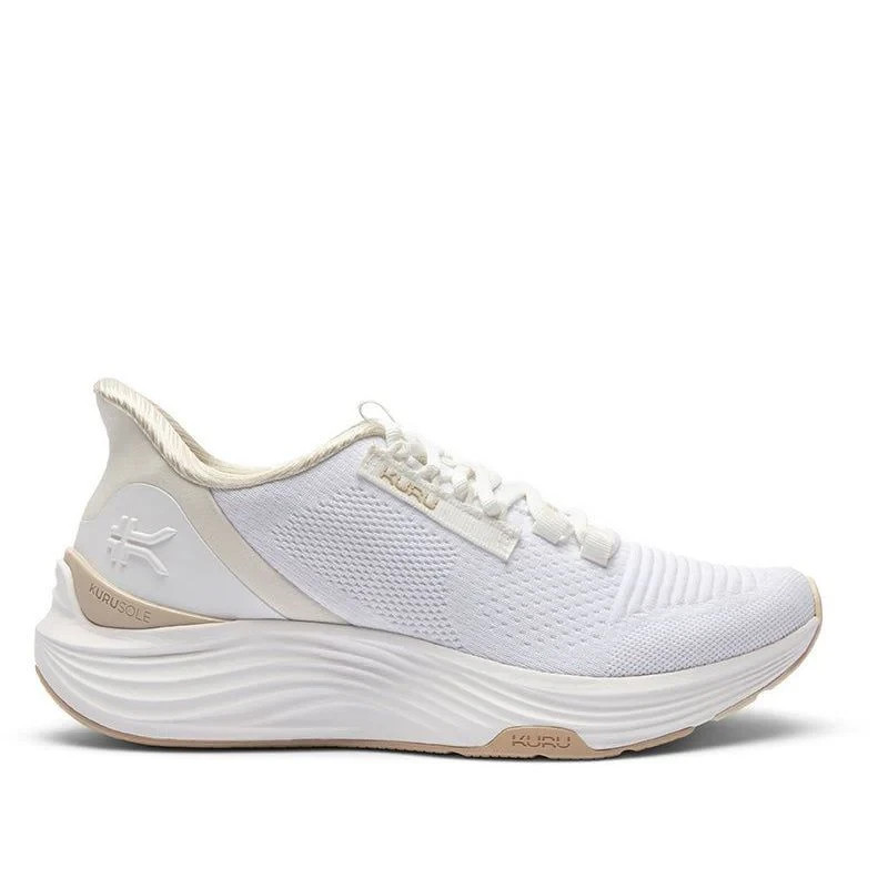 New Womens KURU ATOM 2 Athletic Sneaker Bright White/Sand – All Sizes Ships Free