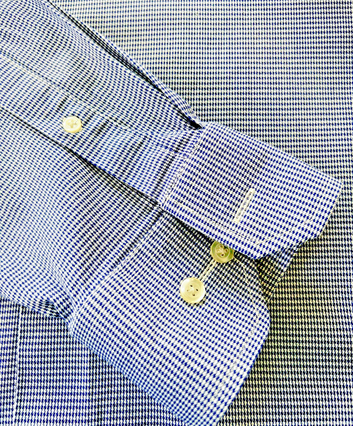 Hickey Freeman New York Mens Classic Fit Dress Shirt Blue White 17-17 1/2, 34-35