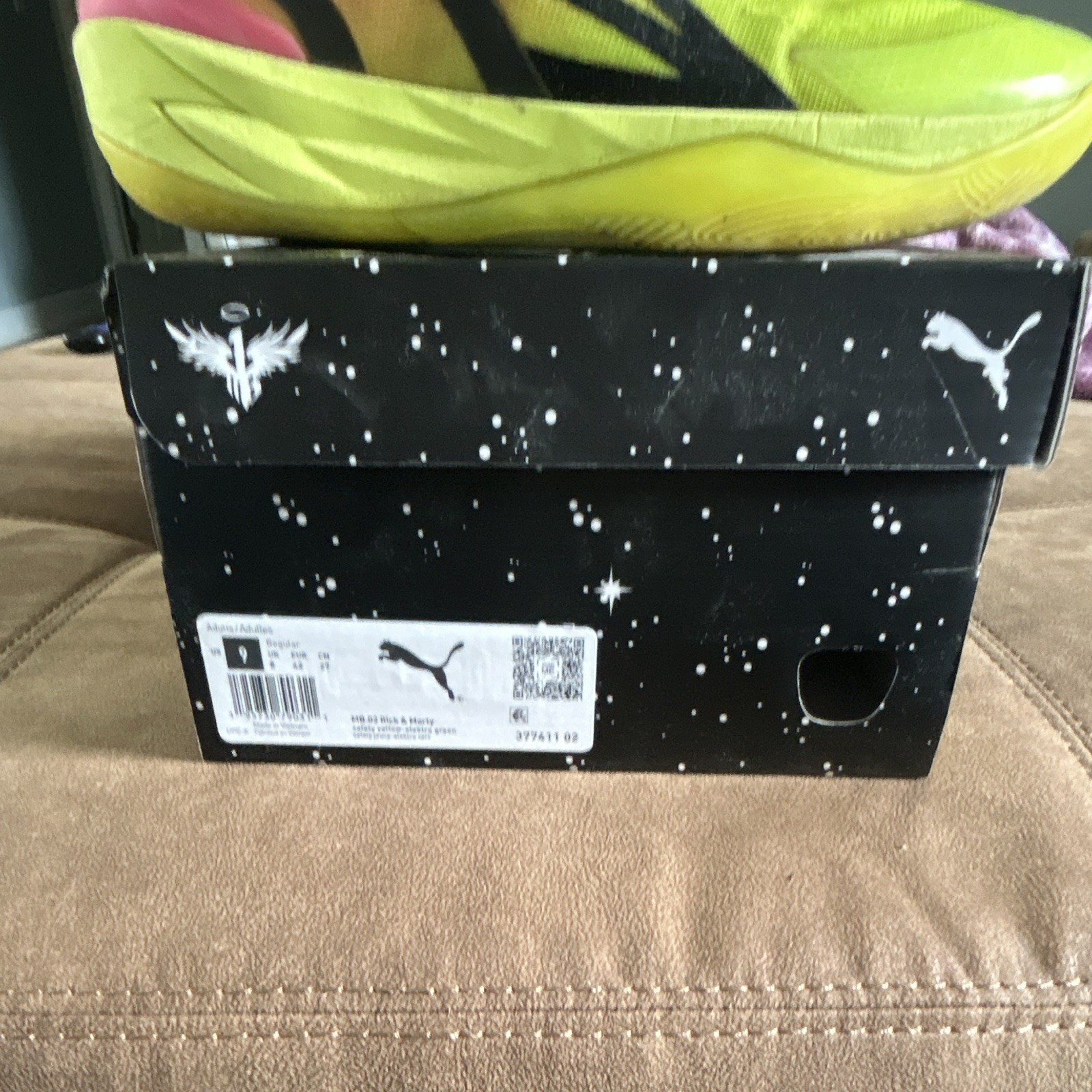 PUMA MB.02 x Rick and Morty Mismatched Mid Top Lace-Up Basketball Shoes
