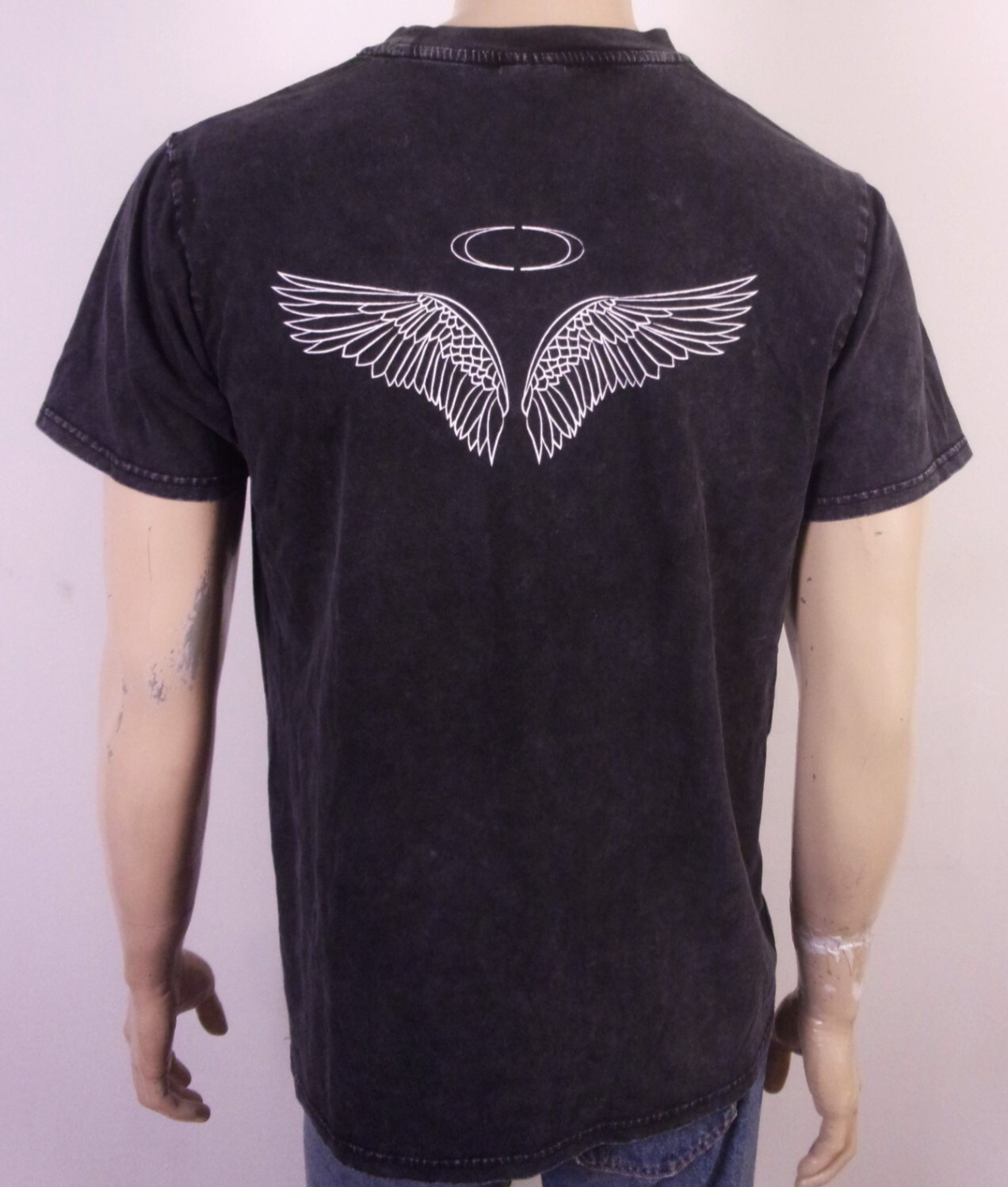 vintage EUC Seint 2 Sided T-Shirt Makeup Beauty Products SZ L