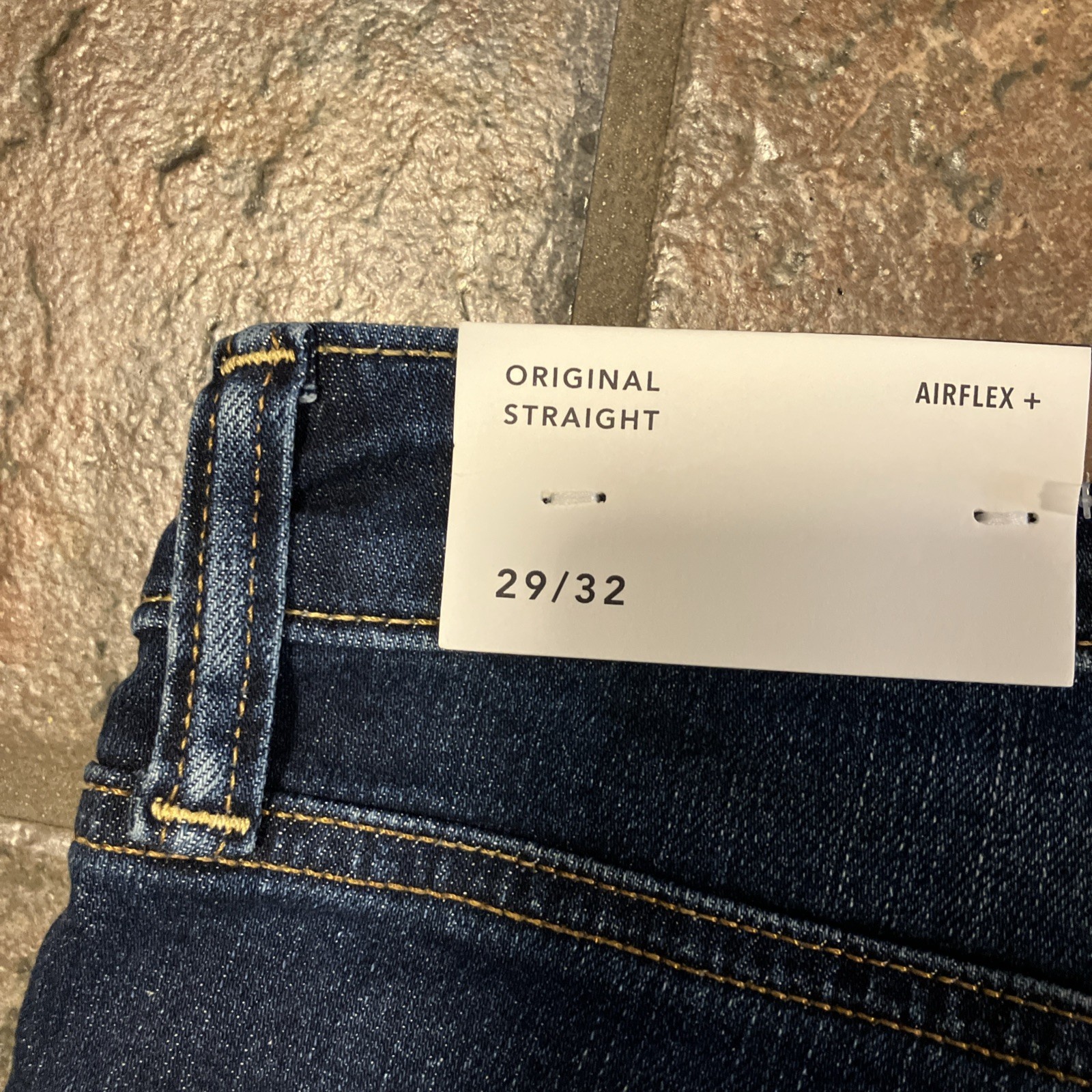 New 29×32 American eagle mens original Straight Airflex+ Dark wash blue 6519
