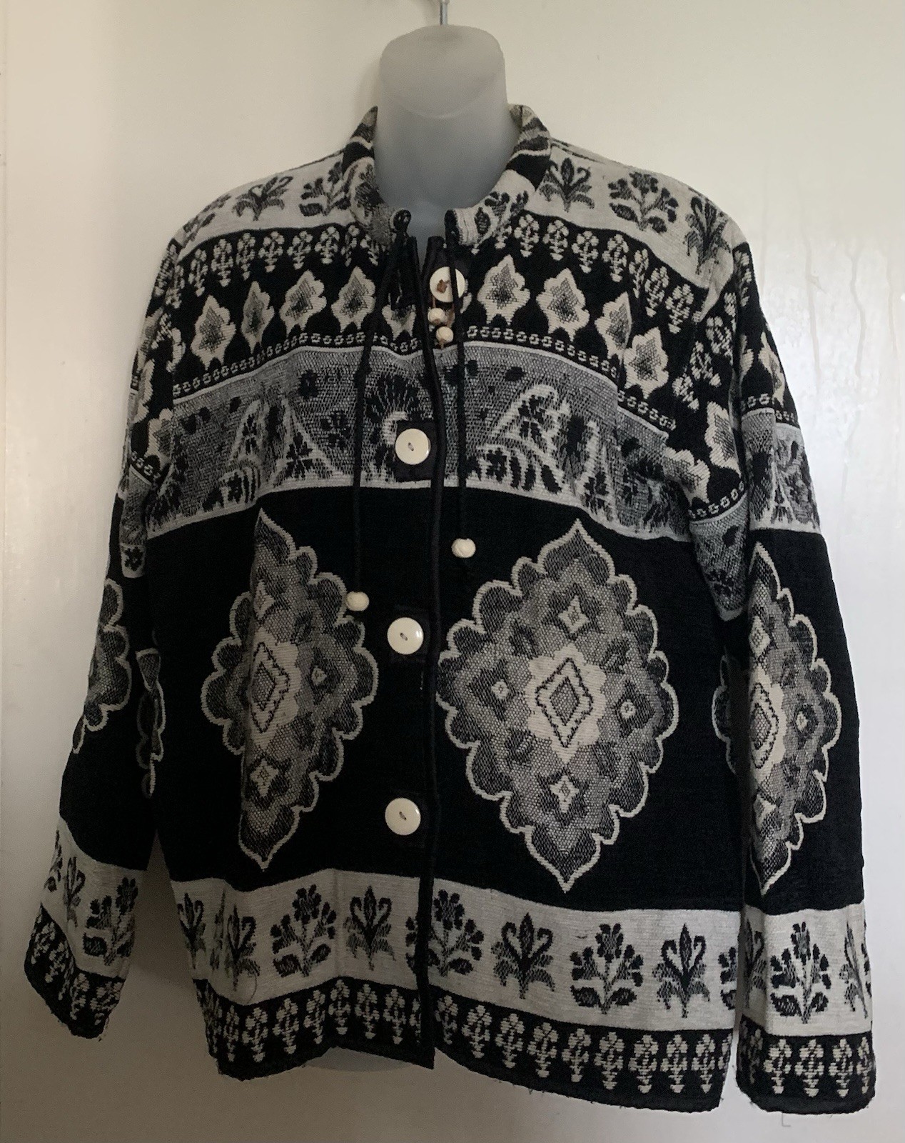 VINTAGE FLASHBACK Woven Tapestry Jacket Womens Size M