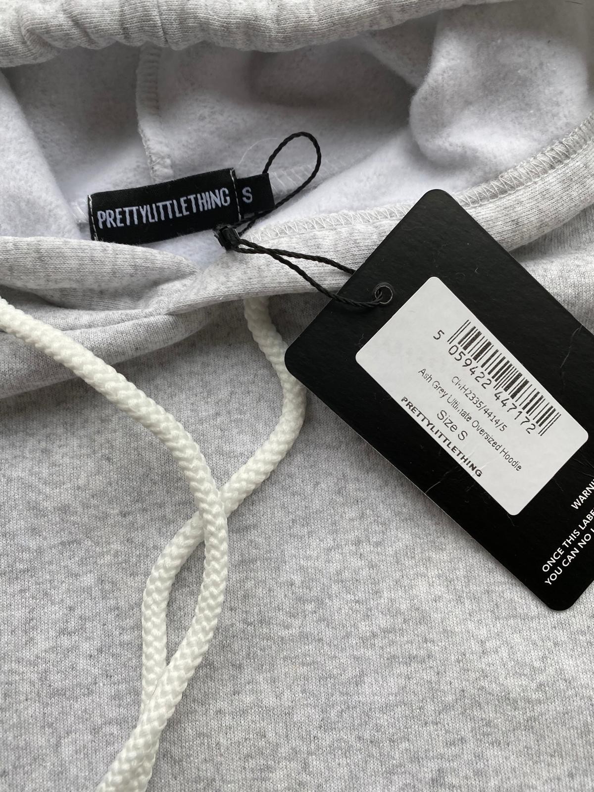 PLT Ash Grey Ultimate Oversized Hoodie Size Small