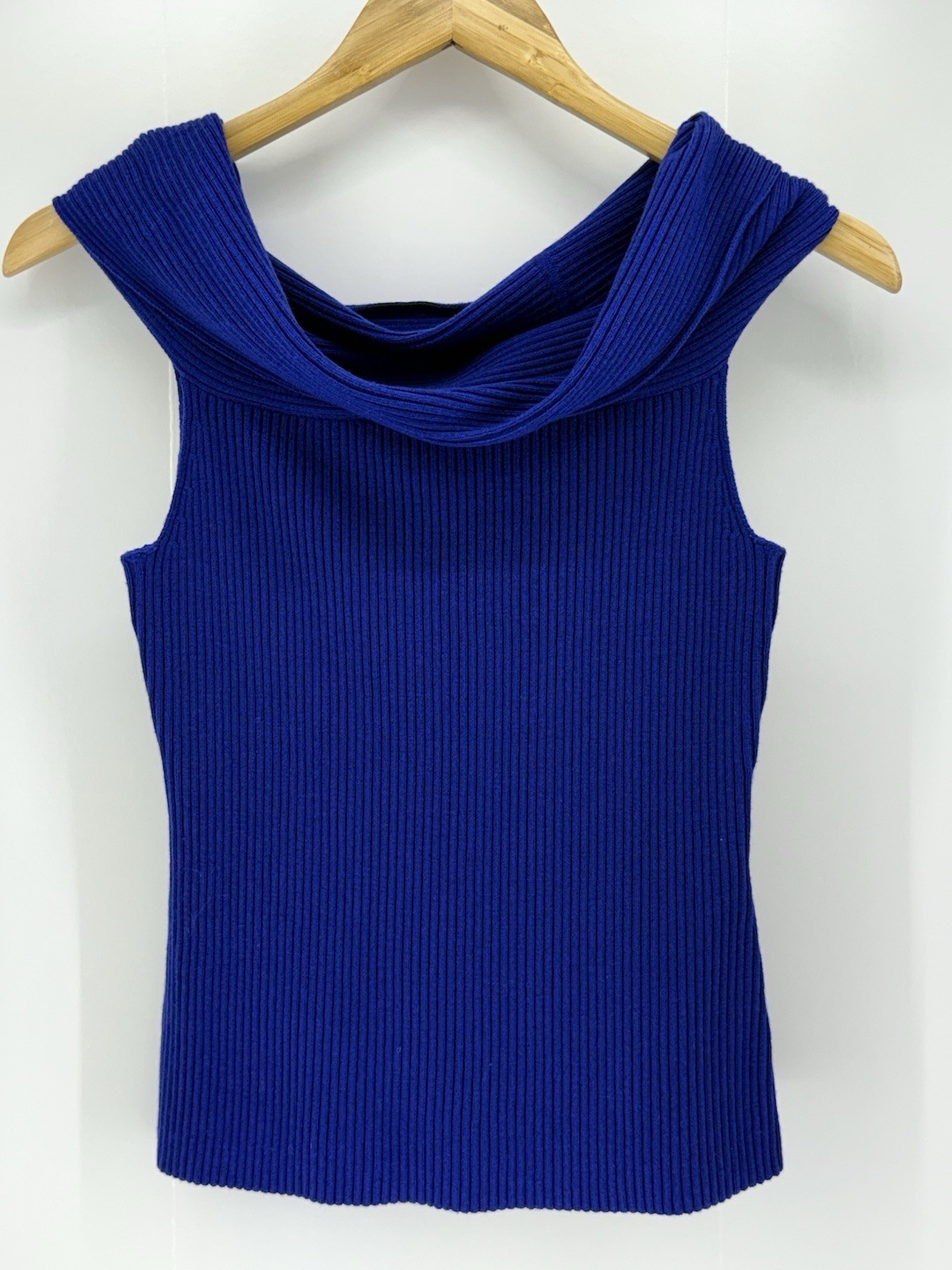 3.1 Phillip Lim- Women’s SMALL Purple Ribbed Knit Cowl Neck Top