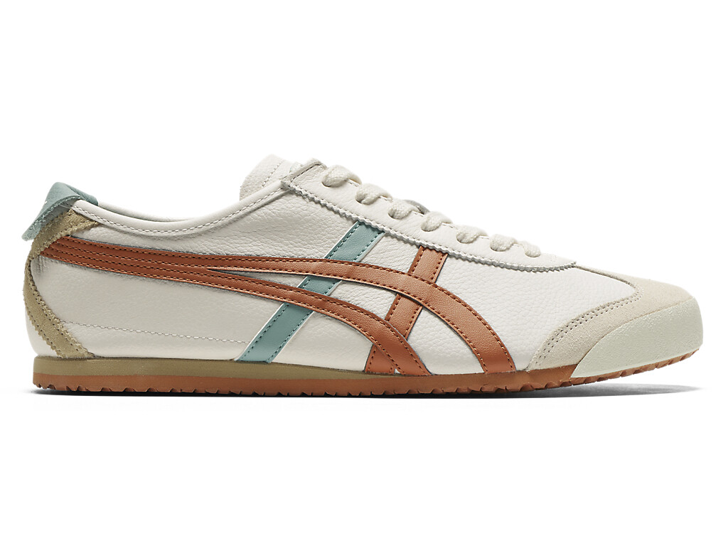 Onitsuka Tiger MEXICO 66 1183A201 Leather Unisex CREAM / LICORICE BROWN ORANGE