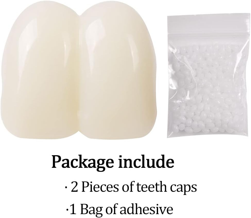 2 Pieces 17Mm Deluxe Custom Big Buck Teeth Caps for Clown Bunny Hillbilly Costum