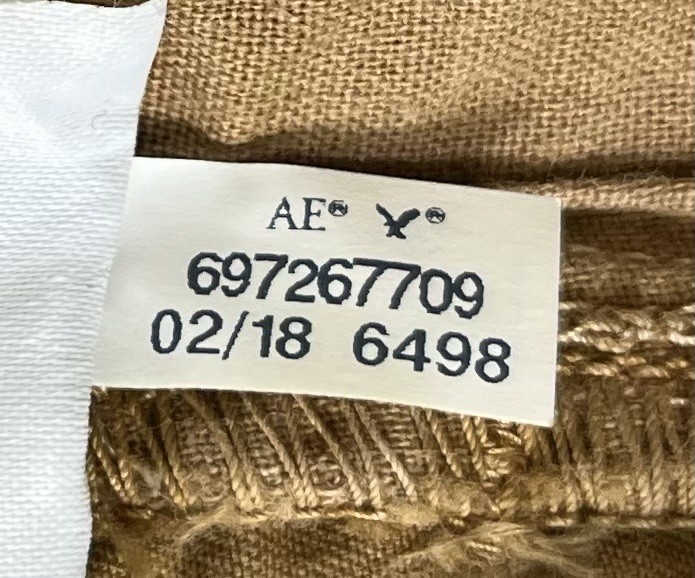 American Eagle Classic Next Level Flex Mens 34 Brown Stretch Chino Shorts