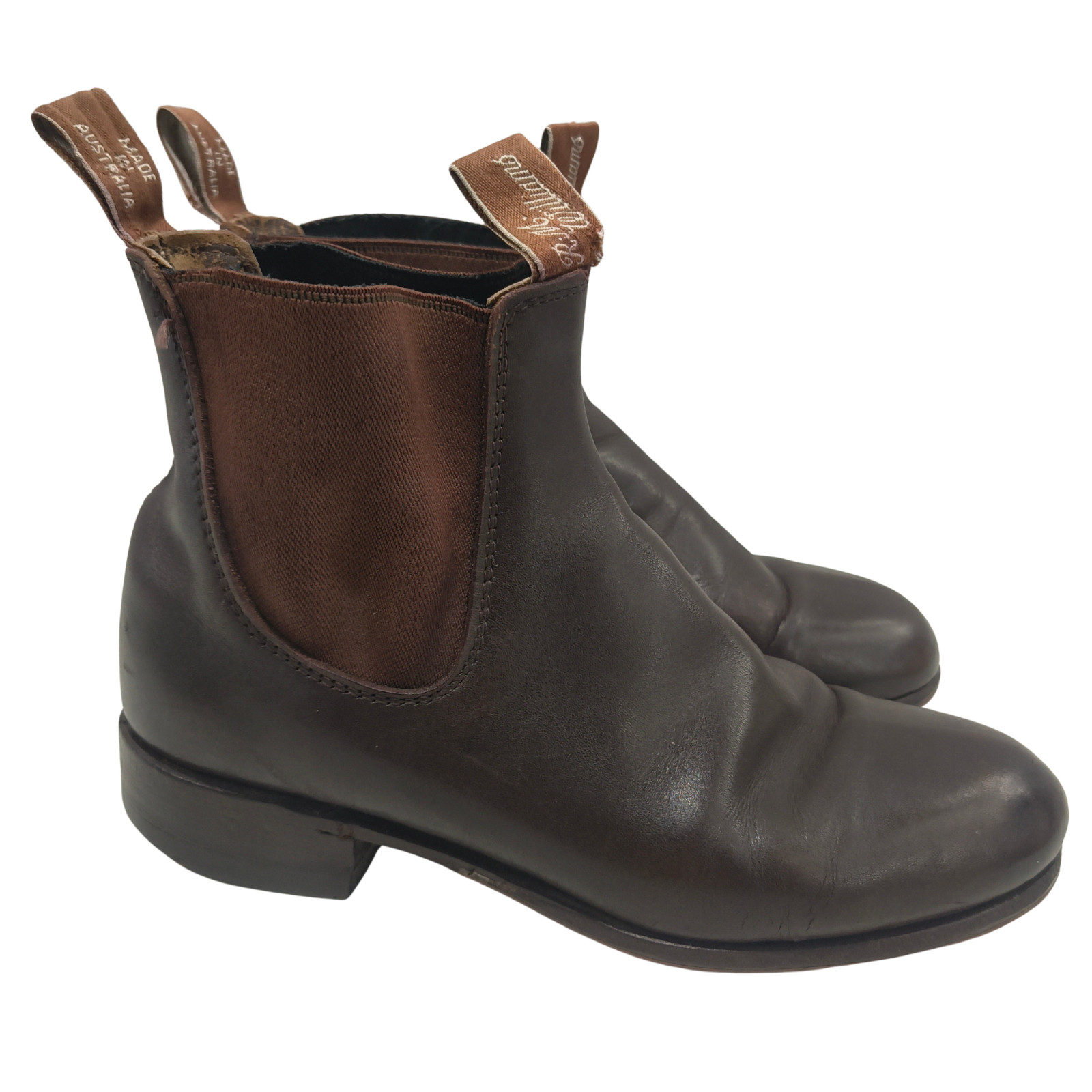 R.M. Williams Comfort Craftsman Boots – Brown Leather – Size 5 G WF