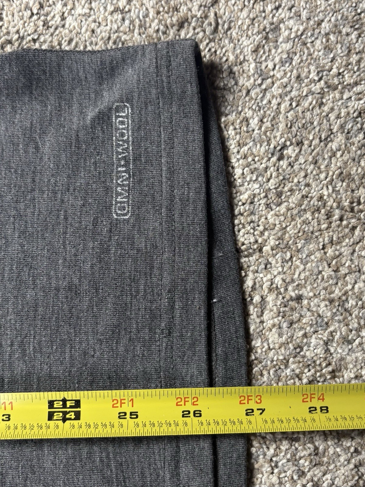 Omniwool Base Layer Long Sleeve Shirt Women’s Size Large Gray Pullover