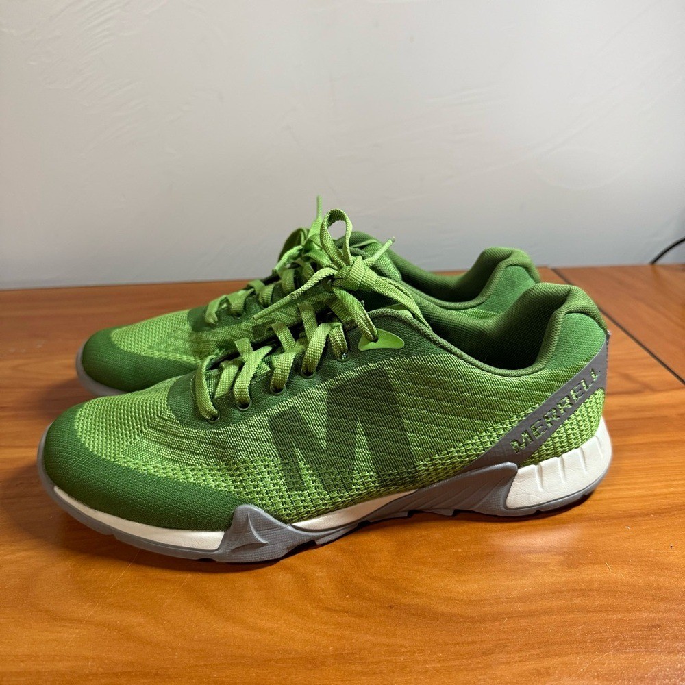 Merrell Men’s Versent Casual Lightweight Breathable Sneaker Fabric Lime Green 9