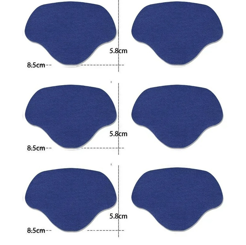 6pcs Shoe Heel Repair Patches Self Adhesive Anti Wear Protector – NEW