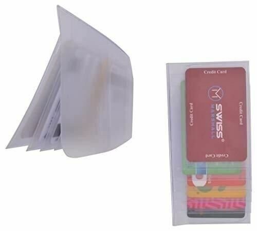 Set of 2 Clear Premium Quality Checkbook Wallet Insert from Swiss Marshall
