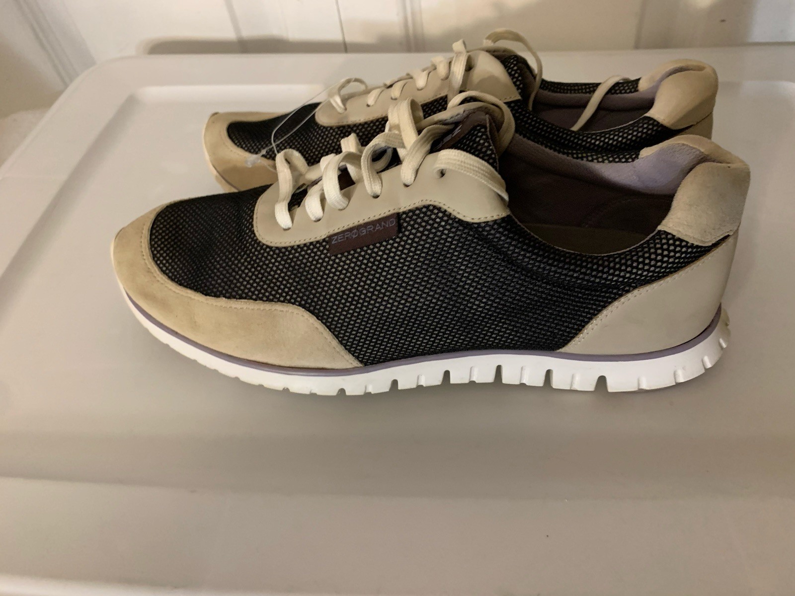 COLE HAAN ZEROGRAND.OS LEATHER MESH LUXURY SNEAKER SHOES SLIP ON WOMEN 9B