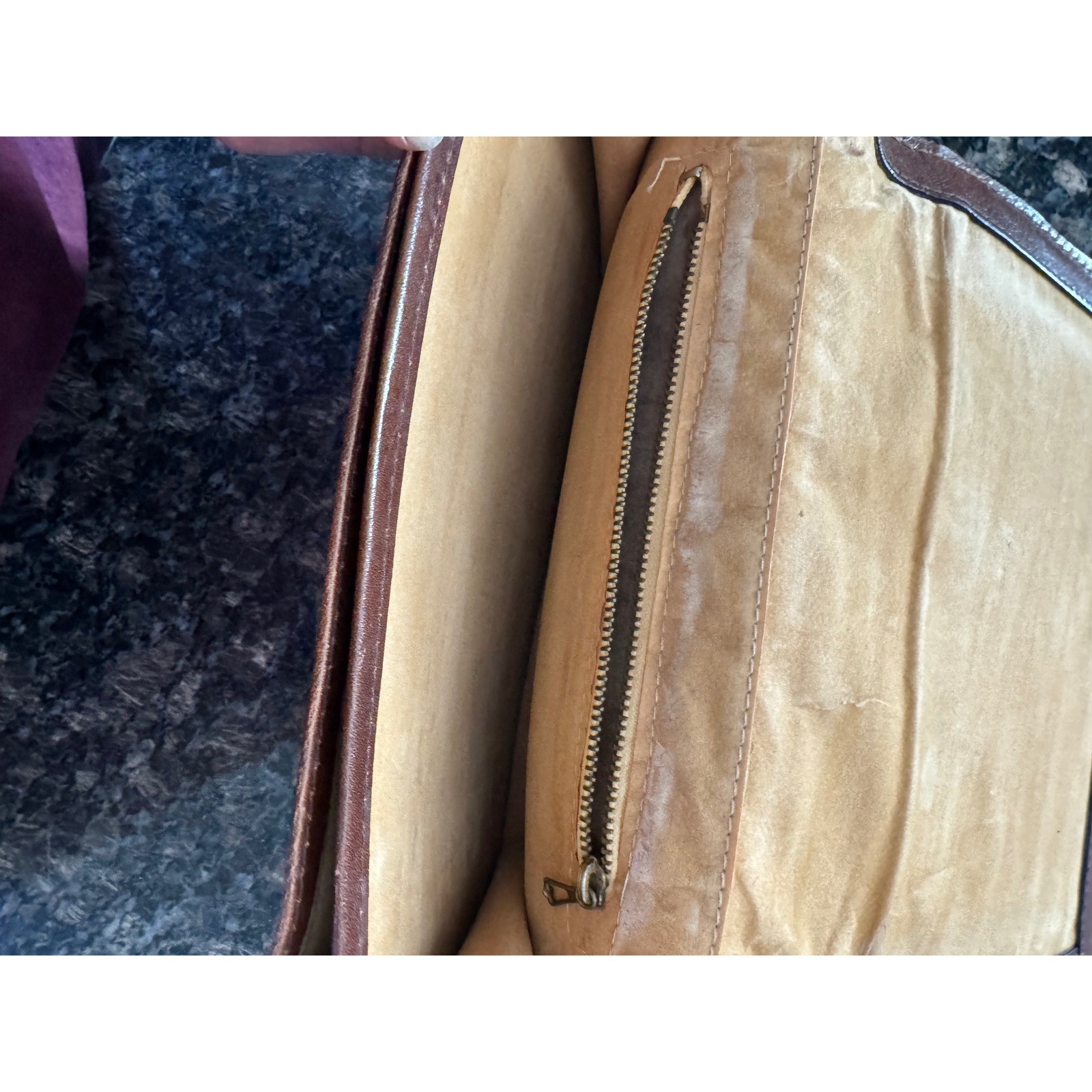 Vintage Brown Leather Celine? Horse Carriage Shoulder Bag Equestrian Flap Purse