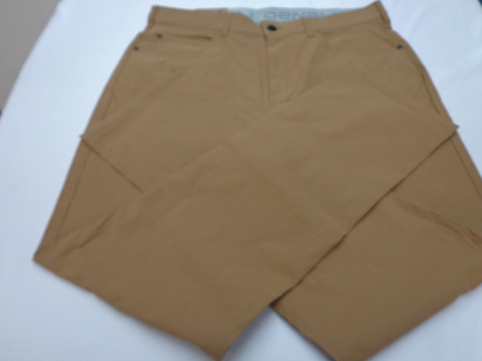 DENALI Moccasin Brown Tech Fabric Stretch Pants NWT 34/30 MSRP $54