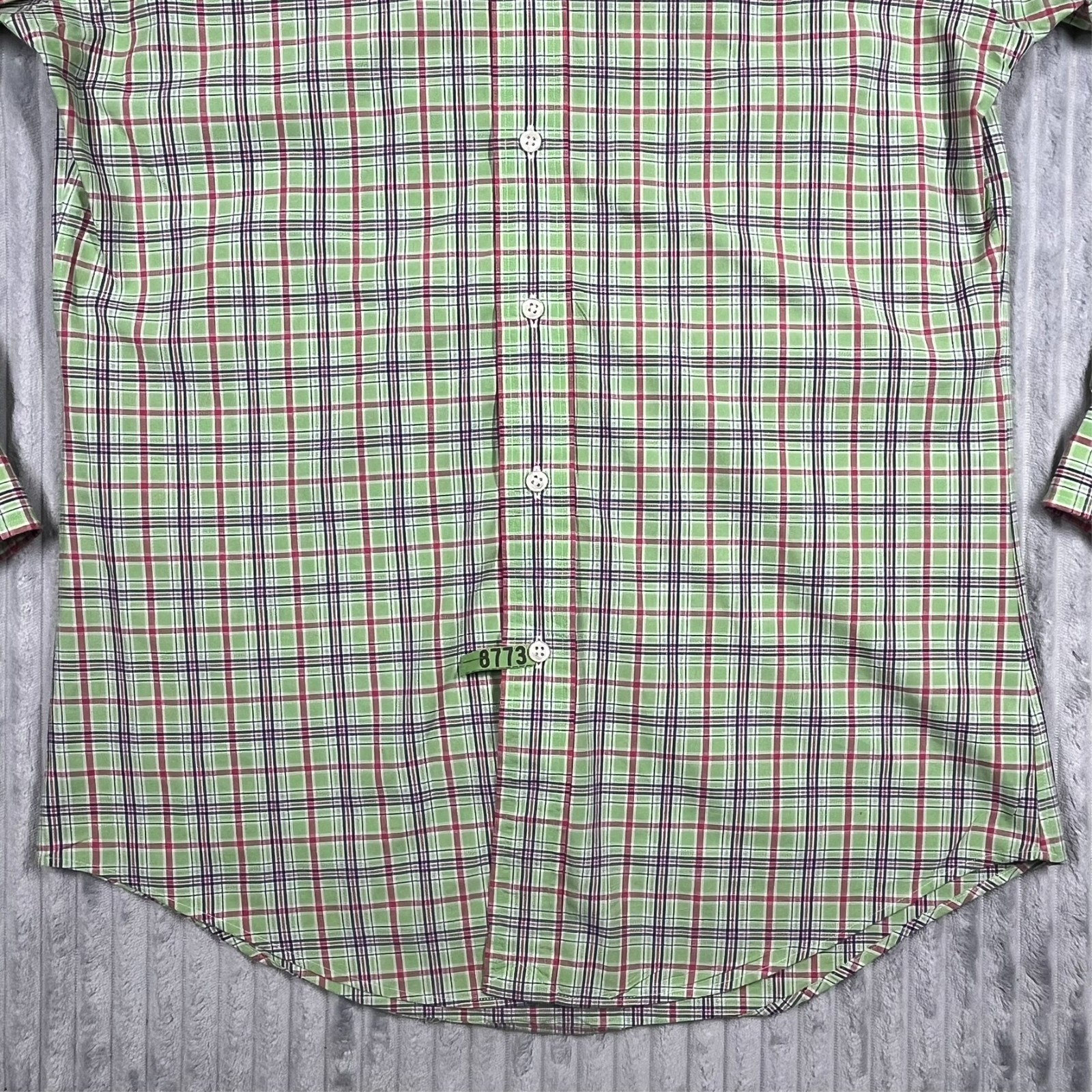 Ralph Lauren Custom Fit Shirt Men’s S Colorful Plaid Preppy Career Office Casual
